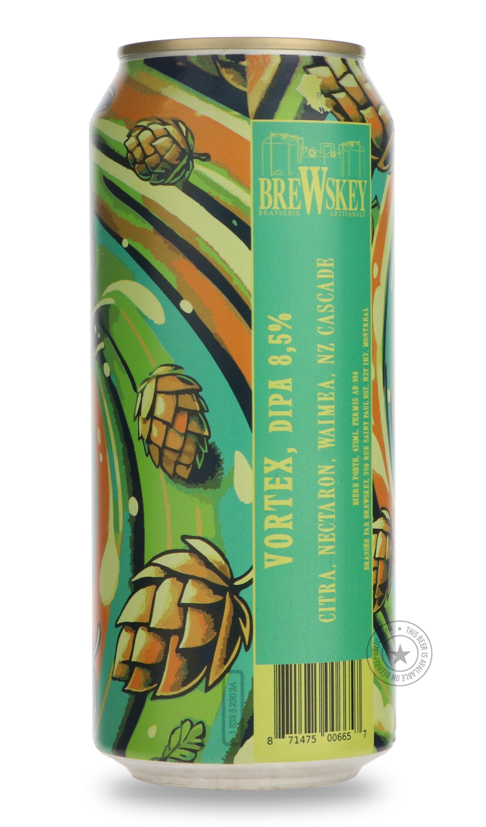 Brewskey- VORTEX-IPA- Only @ Beer Republic - The best online beer store for American & Canadian craft beer - Buy beer online from the USA and Canada - Bier online kopen - Amerikaans bier kopen - Craft beer store - Craft beer kopen - Amerikanisch bier kaufen - Bier online kaufen - Acheter biere online - IPA - Stout - Porter - New England IPA - Hazy IPA - Imperial Stout - Barrel Aged - Barrel Aged Imperial Stout - Brown - Dark beer - Blond - Blonde - Pilsner - Lager - Wheat - Weizen - Amber - Barley Wine - Qu