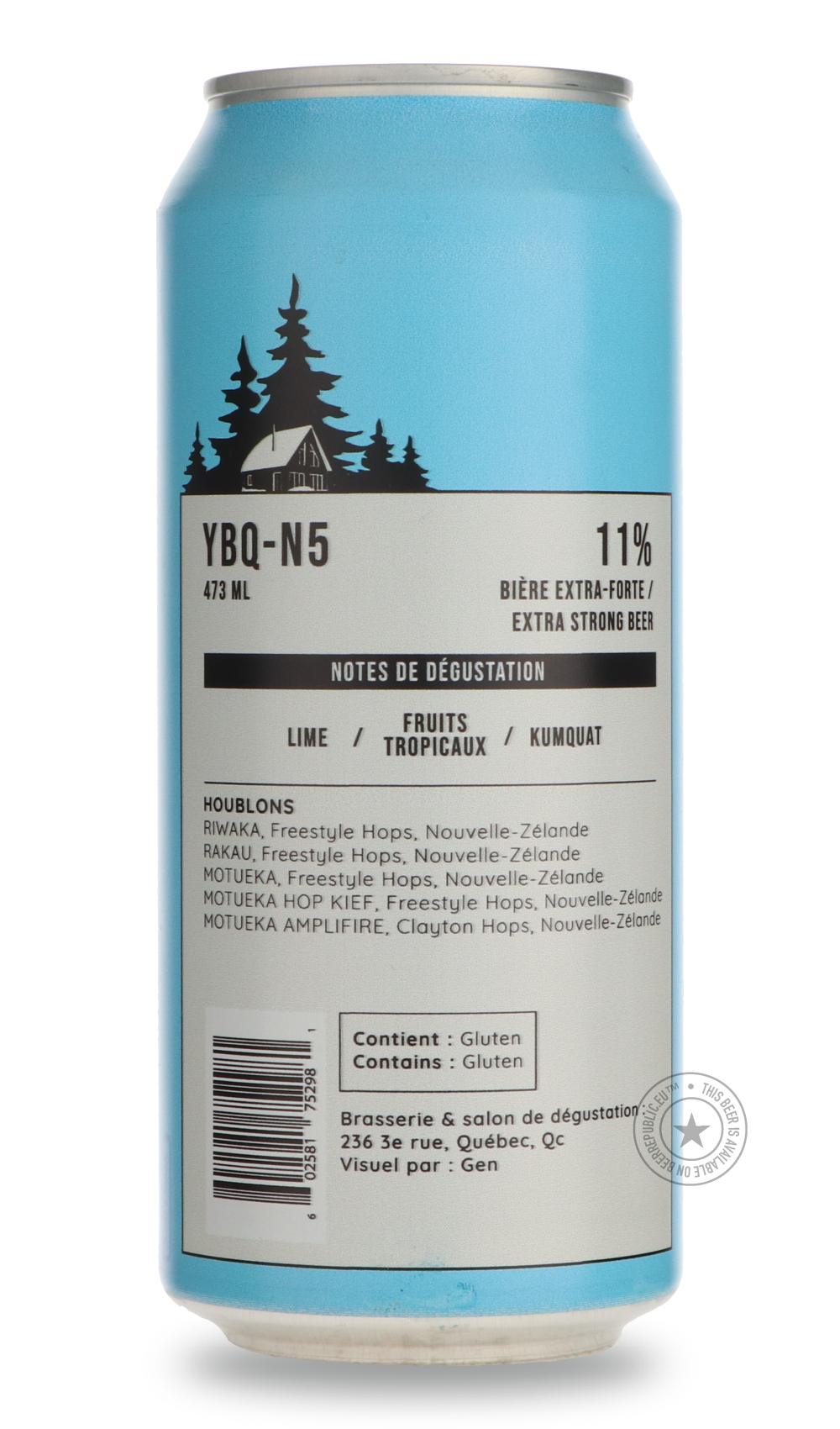Nano Cinco- YQB-N5-IPA- Only @ Beer Republic - The best online beer store for American & Canadian craft beer - Buy beer online from the USA and Canada - Bier online kopen - Amerikaans bier kopen - Craft beer store - Craft beer kopen - Amerikanisch bier kaufen - Bier online kaufen - Acheter biere online - IPA - Stout - Porter - New England IPA - Hazy IPA - Imperial Stout - Barrel Aged - Barrel Aged Imperial Stout - Brown - Dark beer - Blond - Blonde - Pilsner - Lager - Wheat - Weizen - Amber - Barley Wine -
