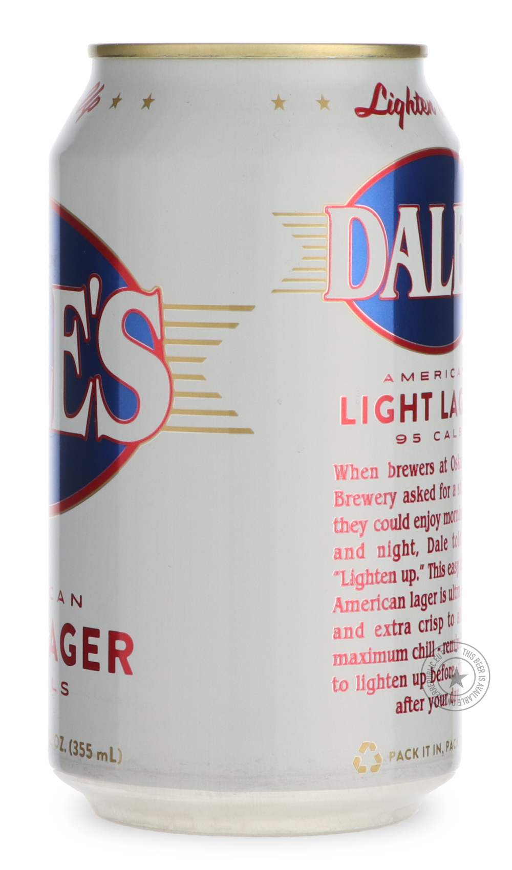 Oskar Blues- Dale's Light Lager-Pale- Only @ Beer Republic - The best online beer store for American & Canadian craft beer - Buy beer online from the USA and Canada - Bier online kopen - Amerikaans bier kopen - Craft beer store - Craft beer kopen - Amerikanisch bier kaufen - Bier online kaufen - Acheter biere online - IPA - Stout - Porter - New England IPA - Hazy IPA - Imperial Stout - Barrel Aged - Barrel Aged Imperial Stout - Brown - Dark beer - Blond - Blonde - Pilsner - Lager - Wheat - Weizen - Amber -
