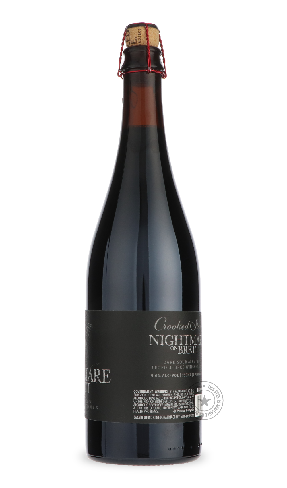 -Crooked Stave- No Label! Nightmare On Brett (Aged in Leopold Bros Whiskey Barrels)-Sour / Wild & Fruity- Only @ Beer Republic - The best online beer store for American & Canadian craft beer - Buy beer online from the USA and Canada - Bier online kopen - Amerikaans bier kopen - Craft beer store - Craft beer kopen - Amerikanisch bier kaufen - Bier online kaufen - Acheter biere online - IPA - Stout - Porter - New England IPA - Hazy IPA - Imperial Stout - Barrel Aged - Barrel Aged Imperial Stout - Brown - Dark