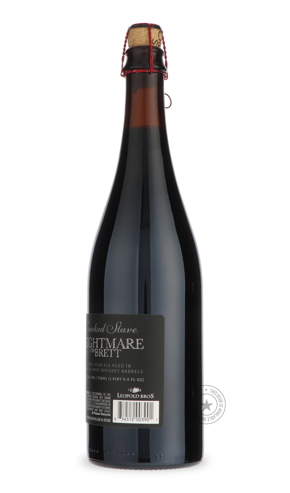 -Crooked Stave- No Label! Nightmare On Brett (Aged in Leopold Bros Whiskey Barrels)-Sour / Wild & Fruity- Only @ Beer Republic - The best online beer store for American & Canadian craft beer - Buy beer online from the USA and Canada - Bier online kopen - Amerikaans bier kopen - Craft beer store - Craft beer kopen - Amerikanisch bier kaufen - Bier online kaufen - Acheter biere online - IPA - Stout - Porter - New England IPA - Hazy IPA - Imperial Stout - Barrel Aged - Barrel Aged Imperial Stout - Brown - Dark