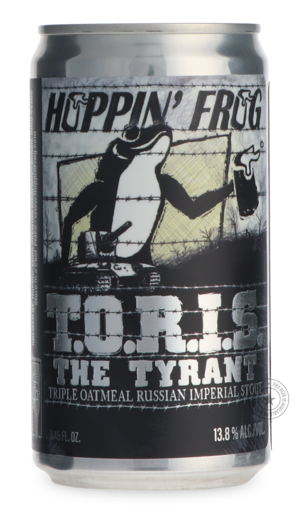Hoppin' Frog- T.O.R.I.S. The Tyrant-Stout & Porter- Only @ Beer Republic - The best online beer store for American & Canadian craft beer - Buy beer online from the USA and Canada - Bier online kopen - Amerikaans bier kopen - Craft beer store - Craft beer kopen - Amerikanisch bier kaufen - Bier online kaufen - Acheter biere online - IPA - Stout - Porter - New England IPA - Hazy IPA - Imperial Stout - Barrel Aged - Barrel Aged Imperial Stout - Brown - Dark beer - Blond - Blonde - Pilsner - Lager - Wheat - Wei