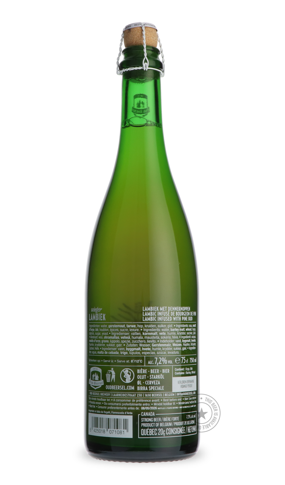 -Oud Beersel- Winter Lambiek-Sour / Wild & Fruity- Only @ Beer Republic - The best online beer store for American & Canadian craft beer - Buy beer online from the USA and Canada - Bier online kopen - Amerikaans bier kopen - Craft beer store - Craft beer kopen - Amerikanisch bier kaufen - Bier online kaufen - Acheter biere online - IPA - Stout - Porter - New England IPA - Hazy IPA - Imperial Stout - Barrel Aged - Barrel Aged Imperial Stout - Brown - Dark beer - Blond - Blonde - Pilsner - Lager - Wheat - Weiz