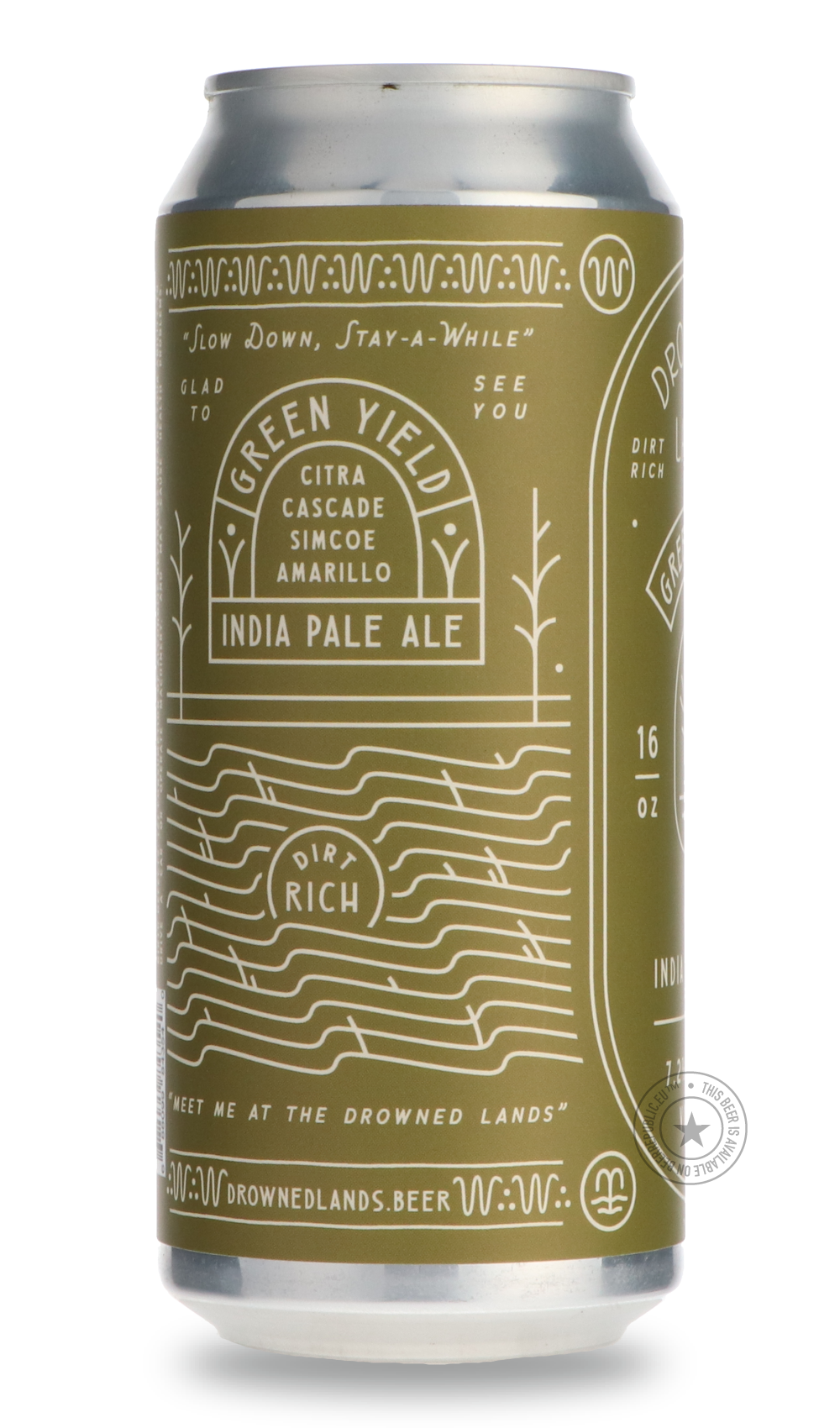 The Drowned Lands- Green Yield-IPA- Only @ Beer Republic - The best online beer store for American & Canadian craft beer - Buy beer online from the USA and Canada - Bier online kopen - Amerikaans bier kopen - Craft beer store - Craft beer kopen - Amerikanisch bier kaufen - Bier online kaufen - Acheter biere online - IPA - Stout - Porter - New England IPA - Hazy IPA - Imperial Stout - Barrel Aged - Barrel Aged Imperial Stout - Brown - Dark beer - Blond - Blonde - Pilsner - Lager - Wheat - Weizen - Amber - Ba