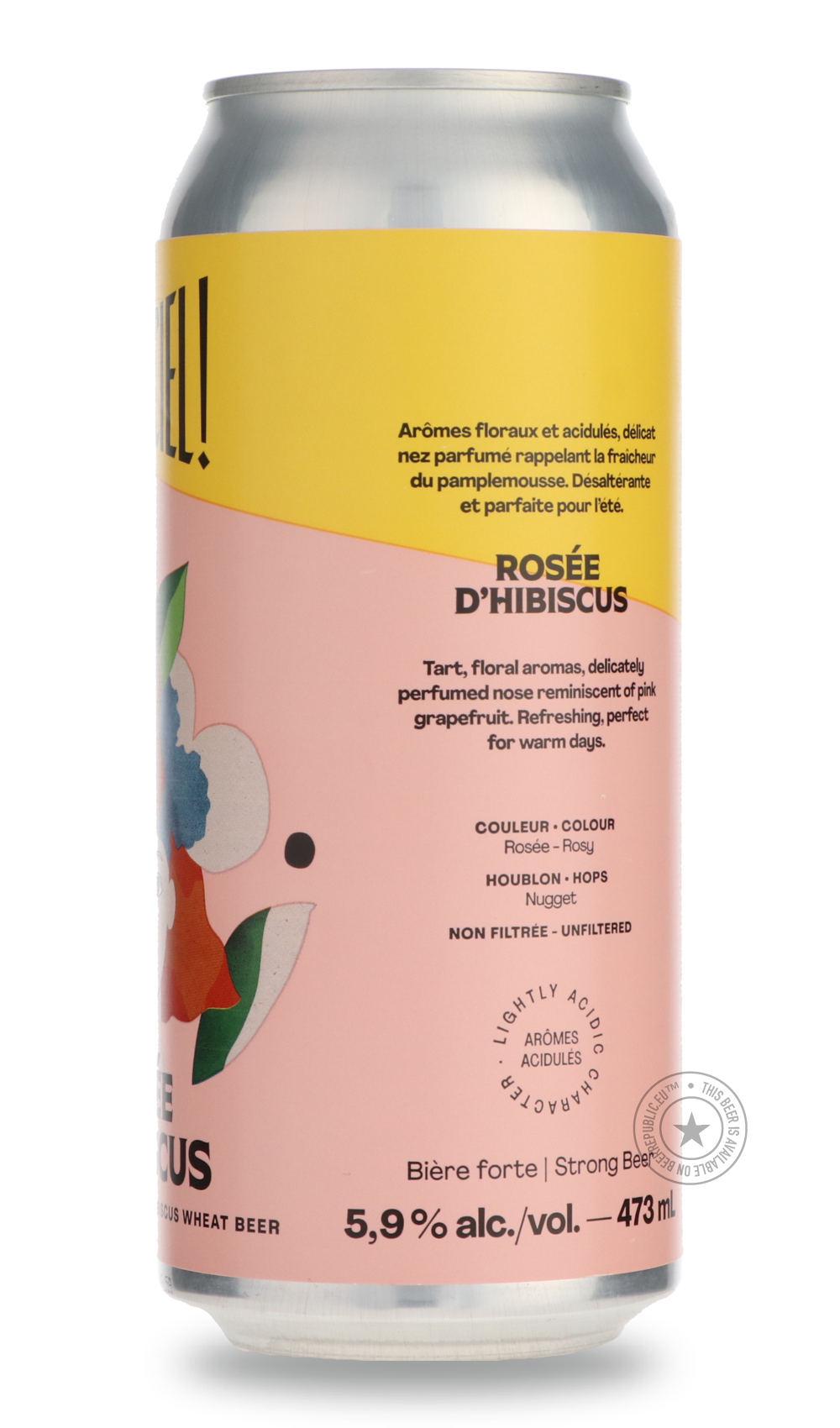 Dieu du Ciel- Rosée d'Hibiscus-Pale- Only @ Beer Republic - The best online beer store for American & Canadian craft beer - Buy beer online from the USA and Canada - Bier online kopen - Amerikaans bier kopen - Craft beer store - Craft beer kopen - Amerikanisch bier kaufen - Bier online kaufen - Acheter biere online - IPA - Stout - Porter - New England IPA - Hazy IPA - Imperial Stout - Barrel Aged - Barrel Aged Imperial Stout - Brown - Dark beer - Blond - Blonde - Pilsner - Lager - Wheat - Weizen - Amber - B