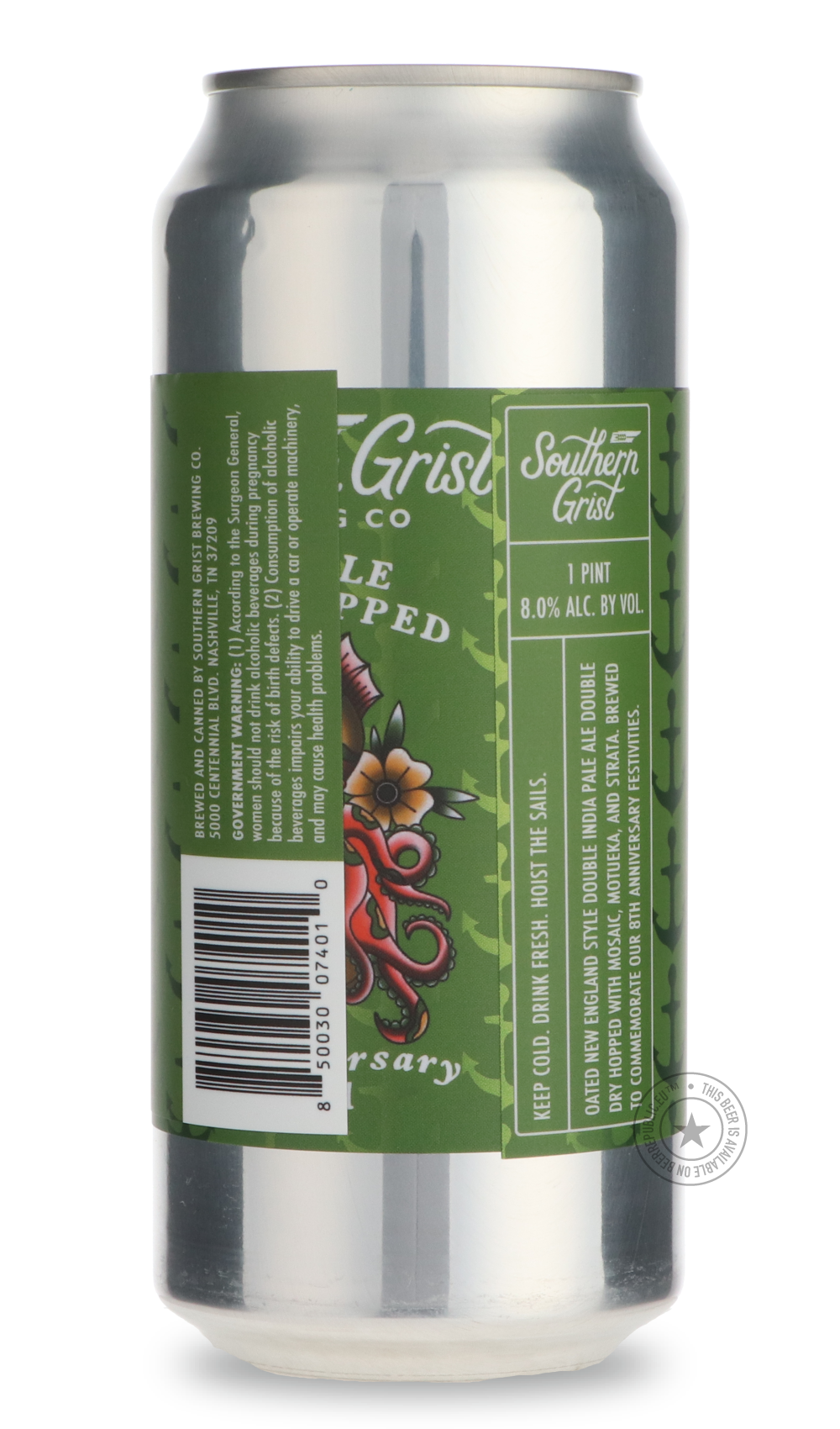-Southern Grist- 8th Anniversary DIPA-IPA- Only @ Beer Republic - The best online beer store for American & Canadian craft beer - Buy beer online from the USA and Canada - Bier online kopen - Amerikaans bier kopen - Craft beer store - Craft beer kopen - Amerikanisch bier kaufen - Bier online kaufen - Acheter biere online - IPA - Stout - Porter - New England IPA - Hazy IPA - Imperial Stout - Barrel Aged - Barrel Aged Imperial Stout - Brown - Dark beer - Blond - Blonde - Pilsner - Lager - Wheat - Weizen - Amb