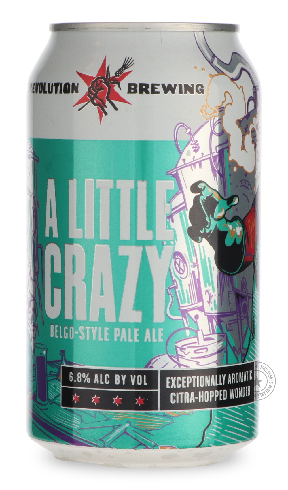 -Revolution- A Little Crazy-IPA- Only @ Beer Republic - The best online beer store for American & Canadian craft beer - Buy beer online from the USA and Canada - Bier online kopen - Amerikaans bier kopen - Craft beer store - Craft beer kopen - Amerikanisch bier kaufen - Bier online kaufen - Acheter biere online - IPA - Stout - Porter - New England IPA - Hazy IPA - Imperial Stout - Barrel Aged - Barrel Aged Imperial Stout - Brown - Dark beer - Blond - Blonde - Pilsner - Lager - Wheat - Weizen - Amber - Barle
