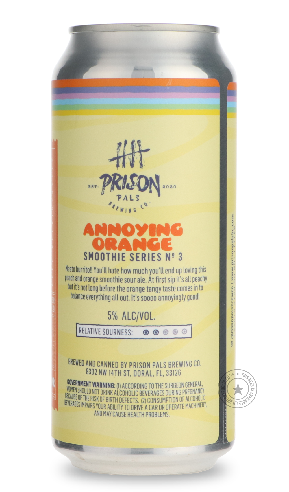 -Prison Pals- Annoying Orange-Sour / Wild & Fruity- Only @ Beer Republic - The best online beer store for American & Canadian craft beer - Buy beer online from the USA and Canada - Bier online kopen - Amerikaans bier kopen - Craft beer store - Craft beer kopen - Amerikanisch bier kaufen - Bier online kaufen - Acheter biere online - IPA - Stout - Porter - New England IPA - Hazy IPA - Imperial Stout - Barrel Aged - Barrel Aged Imperial Stout - Brown - Dark beer - Blond - Blonde - Pilsner - Lager - Wheat - Wei
