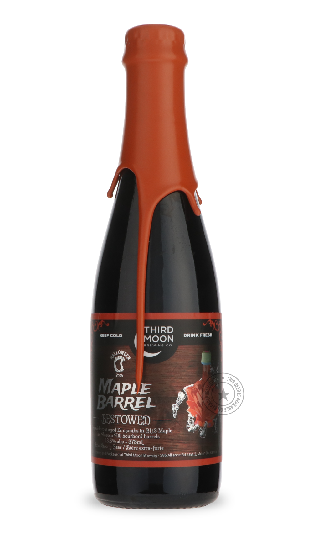 Third Moon- Barrel Aged Bestowed - Maple Barrel-Stout & Porter- Only @ Beer Republic - The best online beer store for American & Canadian craft beer - Buy beer online from the USA and Canada - Bier online kopen - Amerikaans bier kopen - Craft beer store - Craft beer kopen - Amerikanisch bier kaufen - Bier online kaufen - Acheter biere online - IPA - Stout - Porter - New England IPA - Hazy IPA - Imperial Stout - Barrel Aged - Barrel Aged Imperial Stout - Brown - Dark beer - Blond - Blonde - Pilsner - Lager -