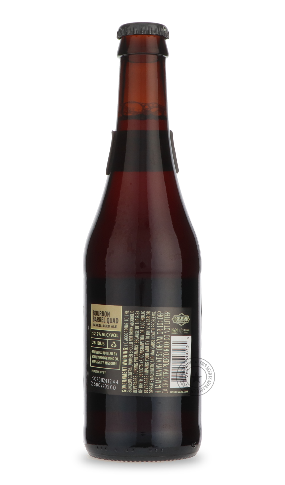 -Boulevard- Bourbon Barrel Quad-Brown & Dark- Only @ Beer Republic - The best online beer store for American & Canadian craft beer - Buy beer online from the USA and Canada - Bier online kopen - Amerikaans bier kopen - Craft beer store - Craft beer kopen - Amerikanisch bier kaufen - Bier online kaufen - Acheter biere online - IPA - Stout - Porter - New England IPA - Hazy IPA - Imperial Stout - Barrel Aged - Barrel Aged Imperial Stout - Brown - Dark beer - Blond - Blonde - Pilsner - Lager - Wheat - Weizen - 