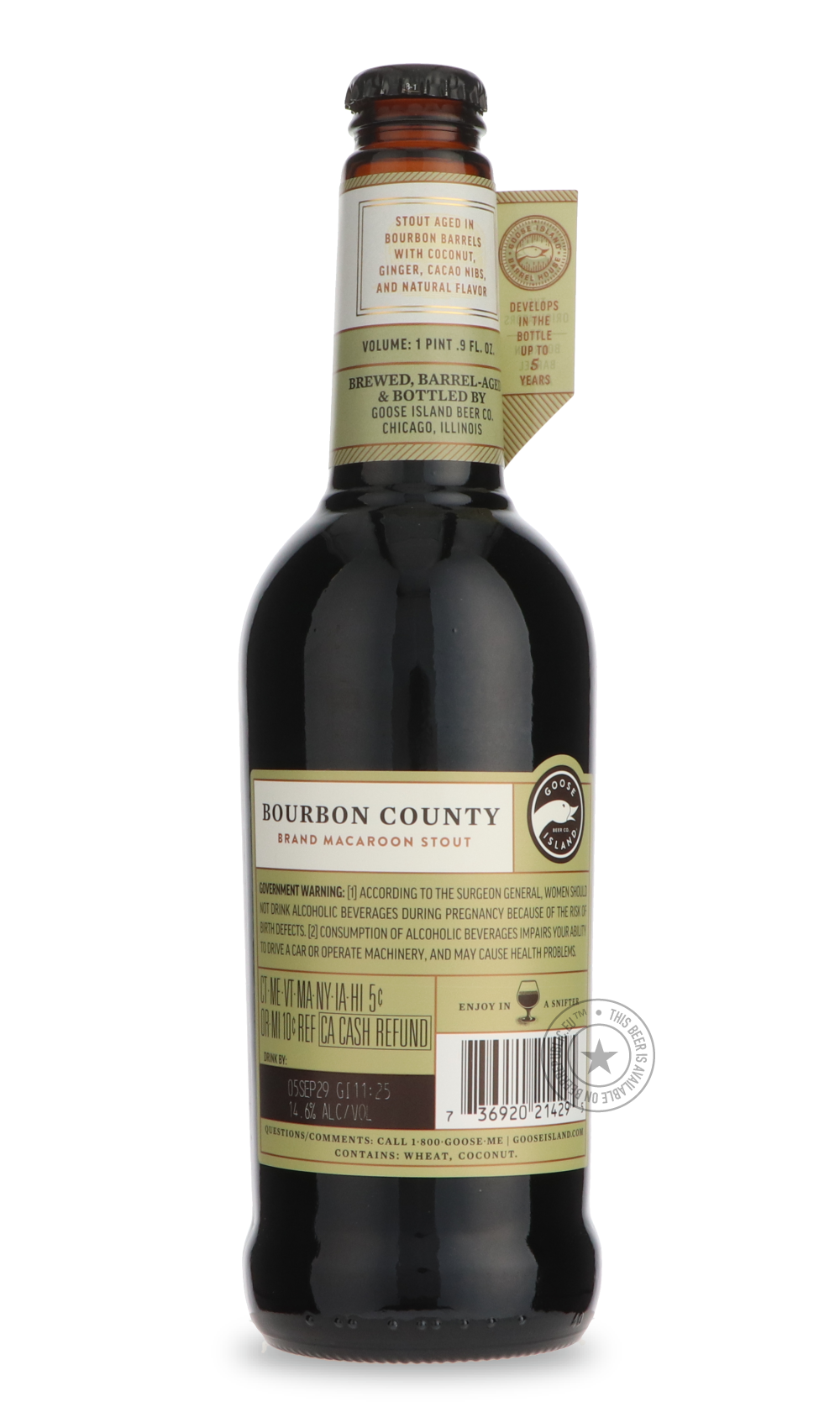 -Goose Island- Bourbon County Brand Macaroon Stout (2024)-Stout & Porter- Only @ Beer Republic - The best online beer store for American & Canadian craft beer - Buy beer online from the USA and Canada - Bier online kopen - Amerikaans bier kopen - Craft beer store - Craft beer kopen - Amerikanisch bier kaufen - Bier online kaufen - Acheter biere online - IPA - Stout - Porter - New England IPA - Hazy IPA - Imperial Stout - Barrel Aged - Barrel Aged Imperial Stout - Brown - Dark beer - Blond - Blonde - Pilsner