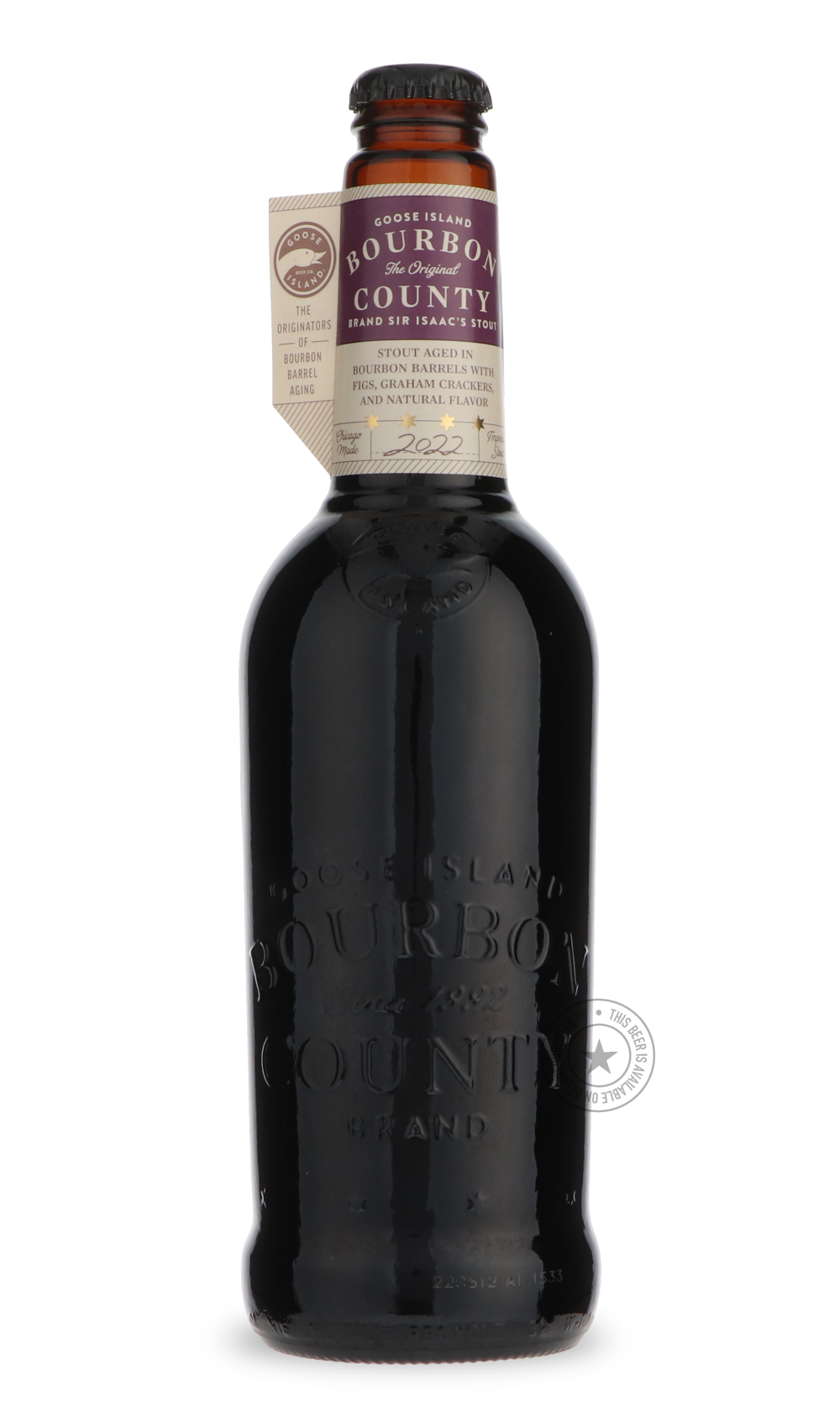 Goose Island- Bourbon County Brand Sir Isaac's Stout (2022)-Stout & Porter- Only @ Beer Republic - The best online beer store for American & Canadian craft beer - Buy beer online from the USA and Canada - Bier online kopen - Amerikaans bier kopen - Craft beer store - Craft beer kopen - Amerikanisch bier kaufen - Bier online kaufen - Acheter biere online - IPA - Stout - Porter - New England IPA - Hazy IPA - Imperial Stout - Barrel Aged - Barrel Aged Imperial Stout - Brown - Dark beer - Blond - Blonde - Pilsn