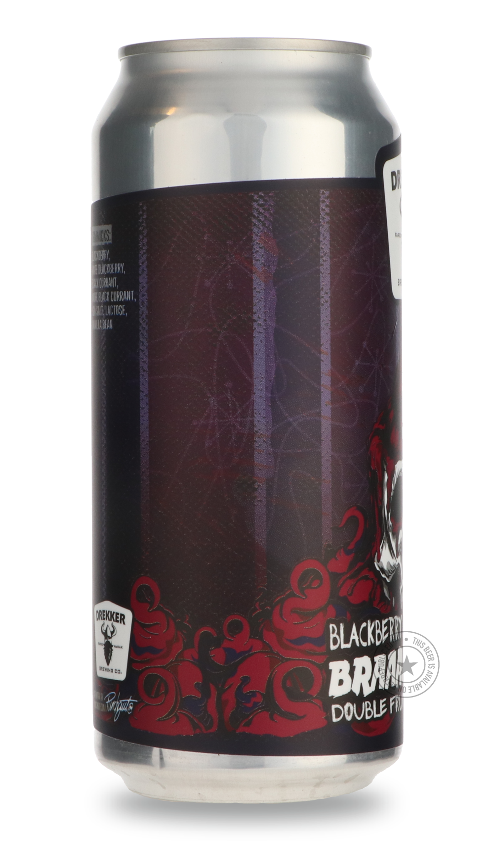 Drekker- Braaaaaaaains: Blackberry & Black Currant-Sour / Wild & Fruity- Only @ Beer Republic - The best online beer store for American & Canadian craft beer - Buy beer online from the USA and Canada - Bier online kopen - Amerikaans bier kopen - Craft beer store - Craft beer kopen - Amerikanisch bier kaufen - Bier online kaufen - Acheter biere online - IPA - Stout - Porter - New England IPA - Hazy IPA - Imperial Stout - Barrel Aged - Barrel Aged Imperial Stout - Brown - Dark beer - Blond - Blonde - Pilsner 