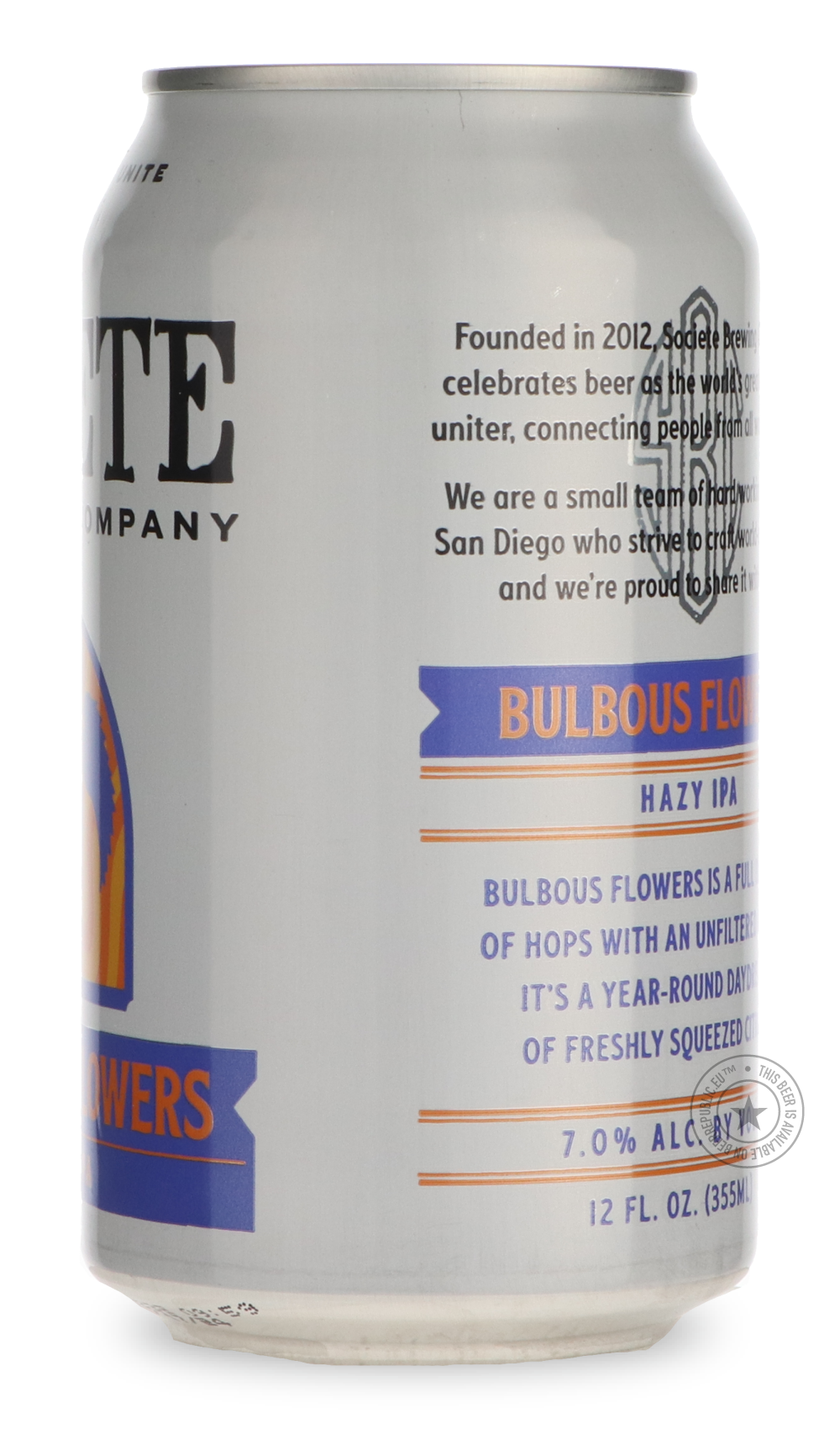 -Societe- Bulbous Flowers-IPA- Only @ Beer Republic - The best online beer store for American & Canadian craft beer - Buy beer online from the USA and Canada - Bier online kopen - Amerikaans bier kopen - Craft beer store - Craft beer kopen - Amerikanisch bier kaufen - Bier online kaufen - Acheter biere online - IPA - Stout - Porter - New England IPA - Hazy IPA - Imperial Stout - Barrel Aged - Barrel Aged Imperial Stout - Brown - Dark beer - Blond - Blonde - Pilsner - Lager - Wheat - Weizen - Amber - Barley 