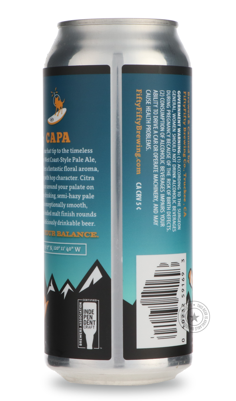 FiftyFifty- CAPA-Pale- Only @ Beer Republic - The best online beer store for American & Canadian craft beer - Buy beer online from the USA and Canada - Bier online kopen - Amerikaans bier kopen - Craft beer store - Craft beer kopen - Amerikanisch bier kaufen - Bier online kaufen - Acheter biere online - IPA - Stout - Porter - New England IPA - Hazy IPA - Imperial Stout - Barrel Aged - Barrel Aged Imperial Stout - Brown - Dark beer - Blond - Blonde - Pilsner - Lager - Wheat - Weizen - Amber - Barley Wine - Q