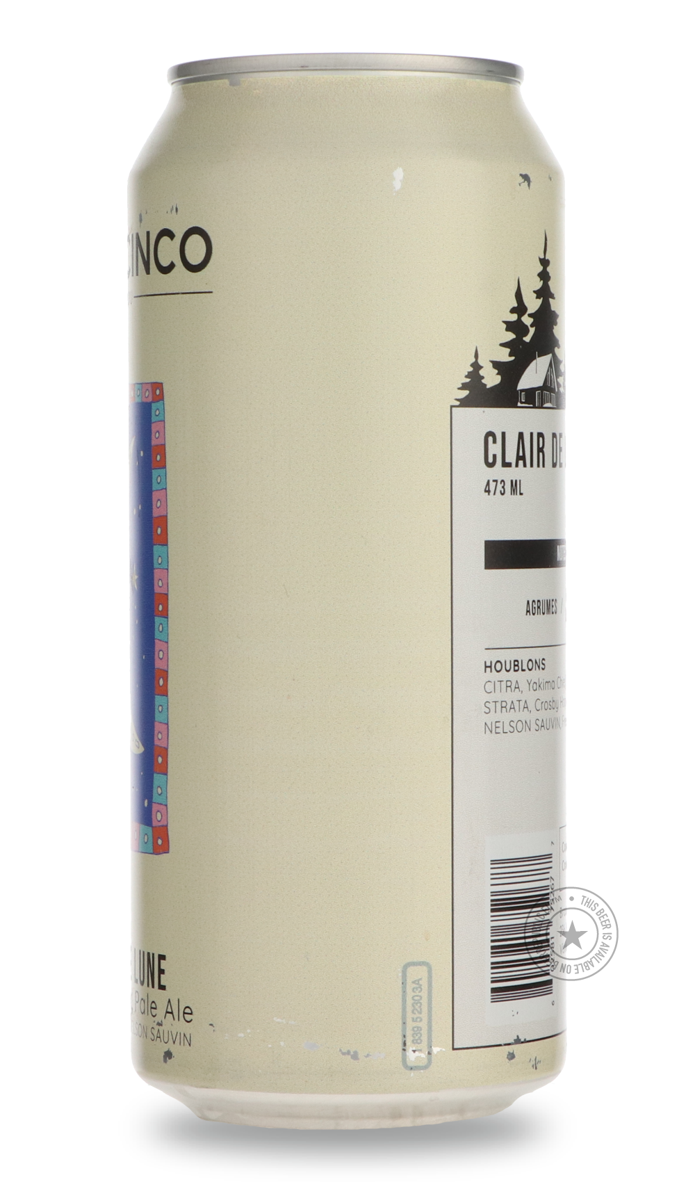 Nano Cinco- Clair De Lune-Pale- Only @ Beer Republic - The best online beer store for American & Canadian craft beer - Buy beer online from the USA and Canada - Bier online kopen - Amerikaans bier kopen - Craft beer store - Craft beer kopen - Amerikanisch bier kaufen - Bier online kaufen - Acheter biere online - IPA - Stout - Porter - New England IPA - Hazy IPA - Imperial Stout - Barrel Aged - Barrel Aged Imperial Stout - Brown - Dark beer - Blond - Blonde - Pilsner - Lager - Wheat - Weizen - Amber - Barley