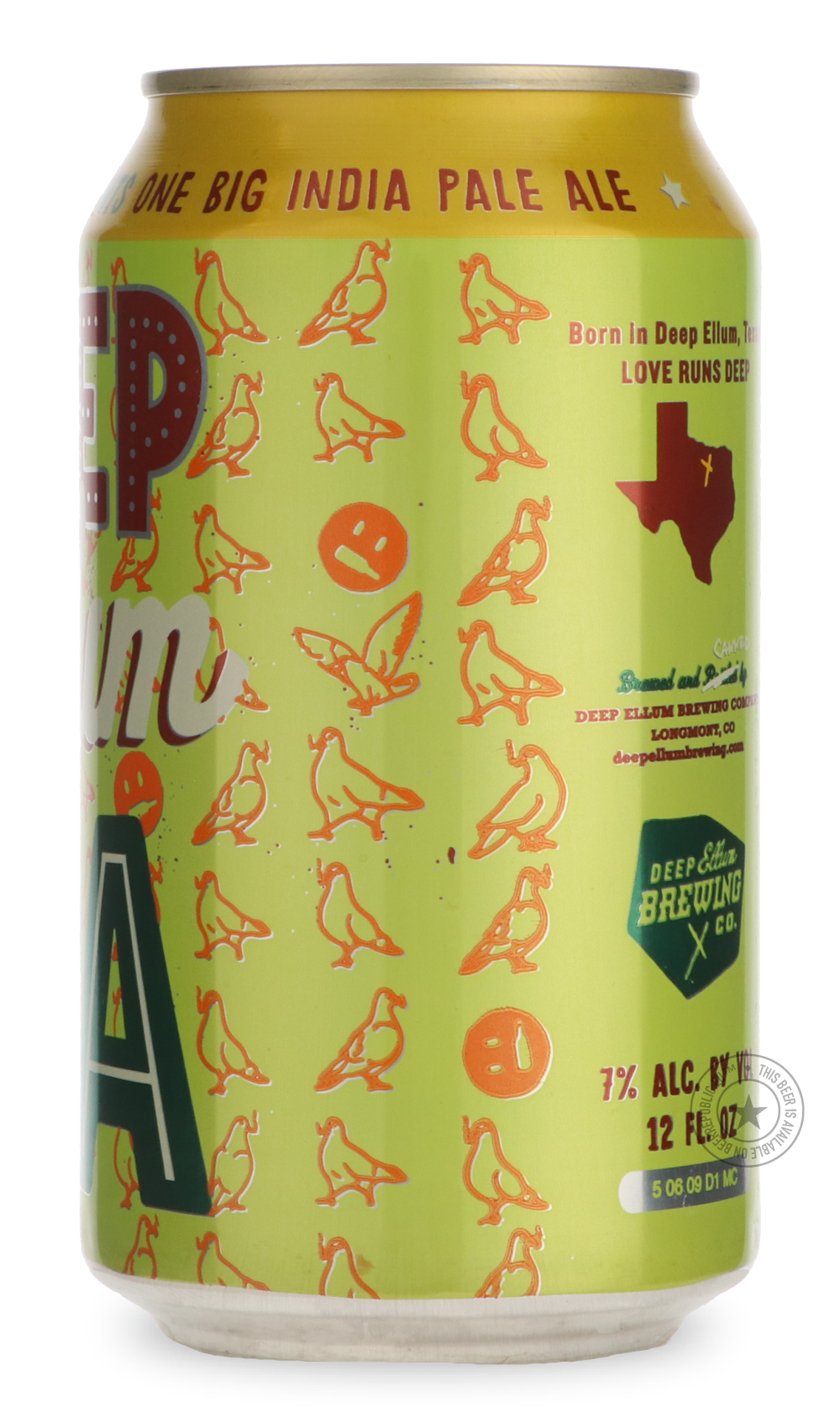 Deep Ellum- Deep Ellum IPA-IPA- Only @ Beer Republic - The best online beer store for American & Canadian craft beer - Buy beer online from the USA and Canada - Bier online kopen - Amerikaans bier kopen - Craft beer store - Craft beer kopen - Amerikanisch bier kaufen - Bier online kaufen - Acheter biere online - IPA - Stout - Porter - New England IPA - Hazy IPA - Imperial Stout - Barrel Aged - Barrel Aged Imperial Stout - Brown - Dark beer - Blond - Blonde - Pilsner - Lager - Wheat - Weizen - Amber - Barley