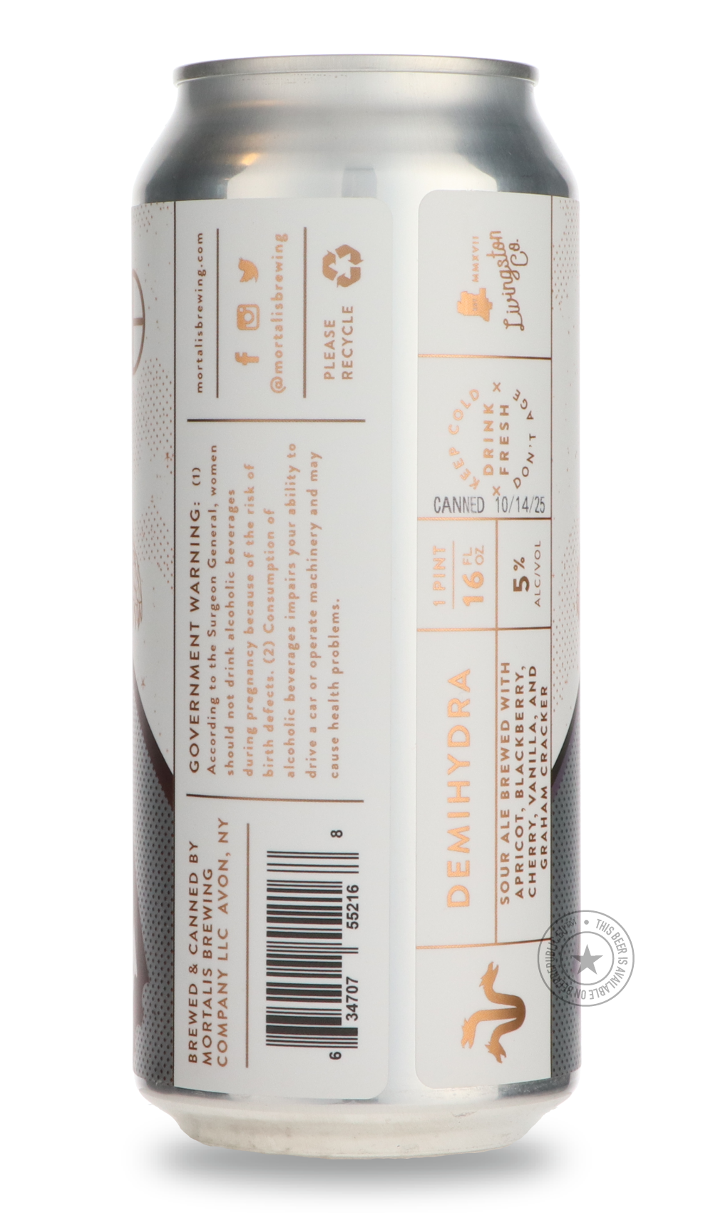 -Mortalis- Demihydra | Apricot + Blackberry + Cherry + Vanilla + Graham Cracker-Sour / Wild & Fruity- Only @ Beer Republic - The best online beer store for American & Canadian craft beer - Buy beer online from the USA and Canada - Bier online kopen - Amerikaans bier kopen - Craft beer store - Craft beer kopen - Amerikanisch bier kaufen - Bier online kaufen - Acheter biere online - IPA - Stout - Porter - New England IPA - Hazy IPA - Imperial Stout - Barrel Aged - Barrel Aged Imperial Stout - Brown - Dark bee