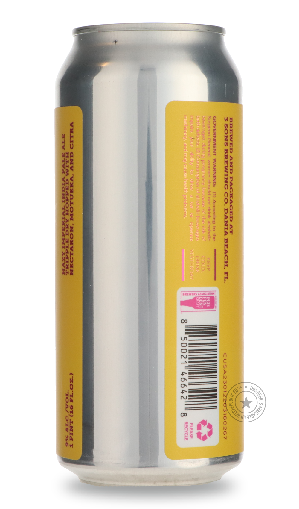3 Sons- Double Dope Down Under-IPA- Only @ Beer Republic - The best online beer store for American & Canadian craft beer - Buy beer online from the USA and Canada - Bier online kopen - Amerikaans bier kopen - Craft beer store - Craft beer kopen - Amerikanisch bier kaufen - Bier online kaufen - Acheter biere online - IPA - Stout - Porter - New England IPA - Hazy IPA - Imperial Stout - Barrel Aged - Barrel Aged Imperial Stout - Brown - Dark beer - Blond - Blonde - Pilsner - Lager - Wheat - Weizen - Amber - Ba