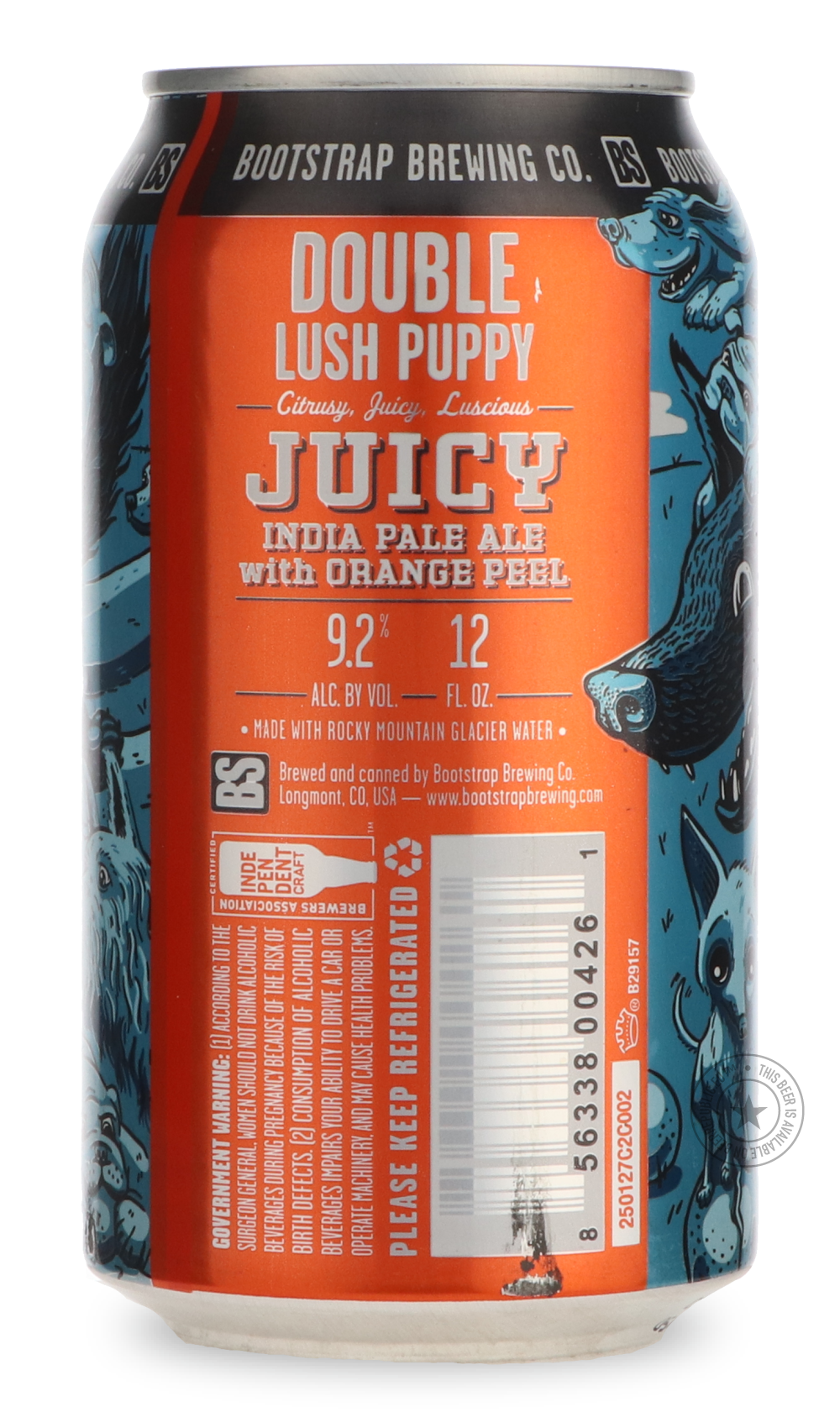 -Bootstrap- Double Lush Puppy-IPA- Only @ Beer Republic - The best online beer store for American & Canadian craft beer - Buy beer online from the USA and Canada - Bier online kopen - Amerikaans bier kopen - Craft beer store - Craft beer kopen - Amerikanisch bier kaufen - Bier online kaufen - Acheter biere online - IPA - Stout - Porter - New England IPA - Hazy IPA - Imperial Stout - Barrel Aged - Barrel Aged Imperial Stout - Brown - Dark beer - Blond - Blonde - Pilsner - Lager - Wheat - Weizen - Amber - Bar