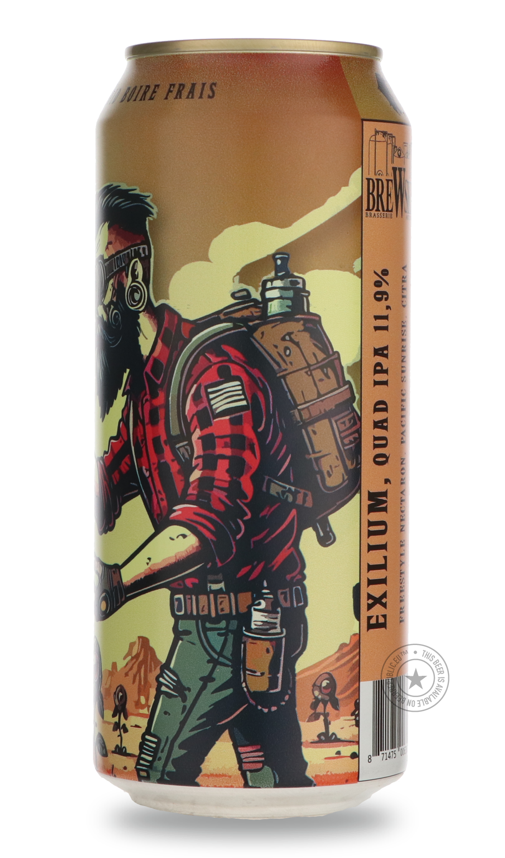 -Brewskey- EXILIUM-IPA- Only @ Beer Republic - The best online beer store for American & Canadian craft beer - Buy beer online from the USA and Canada - Bier online kopen - Amerikaans bier kopen - Craft beer store - Craft beer kopen - Amerikanisch bier kaufen - Bier online kaufen - Acheter biere online - IPA - Stout - Porter - New England IPA - Hazy IPA - Imperial Stout - Barrel Aged - Barrel Aged Imperial Stout - Brown - Dark beer - Blond - Blonde - Pilsner - Lager - Wheat - Weizen - Amber - Barley Wine - 