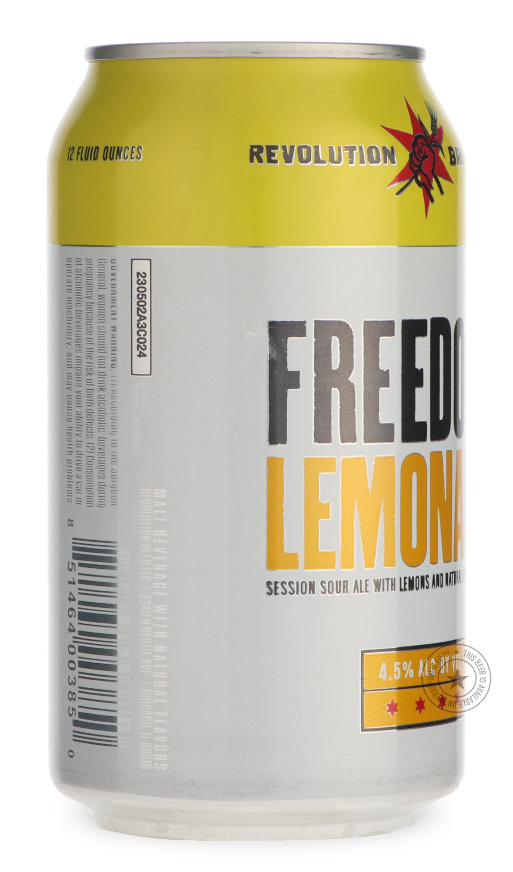 -Revolution- Freedom Lemonade-Sour / Wild & Fruity- Only @ Beer Republic - The best online beer store for American & Canadian craft beer - Buy beer online from the USA and Canada - Bier online kopen - Amerikaans bier kopen - Craft beer store - Craft beer kopen - Amerikanisch bier kaufen - Bier online kaufen - Acheter biere online - IPA - Stout - Porter - New England IPA - Hazy IPA - Imperial Stout - Barrel Aged - Barrel Aged Imperial Stout - Brown - Dark beer - Blond - Blonde - Pilsner - Lager - Wheat - Wei