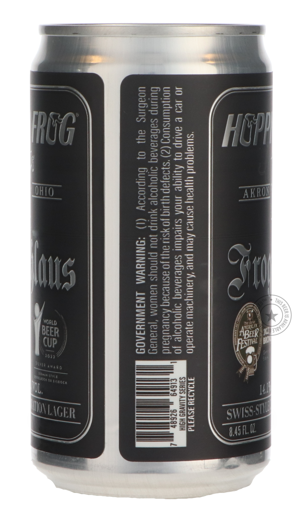 Hoppin' Frog- Frogichlaus Swiss-Style Celebration Lager-Brown & Dark- Only @ Beer Republic - The best online beer store for American & Canadian craft beer - Buy beer online from the USA and Canada - Bier online kopen - Amerikaans bier kopen - Craft beer store - Craft beer kopen - Amerikanisch bier kaufen - Bier online kaufen - Acheter biere online - IPA - Stout - Porter - New England IPA - Hazy IPA - Imperial Stout - Barrel Aged - Barrel Aged Imperial Stout - Brown - Dark beer - Blond - Blonde - Pilsner - L
