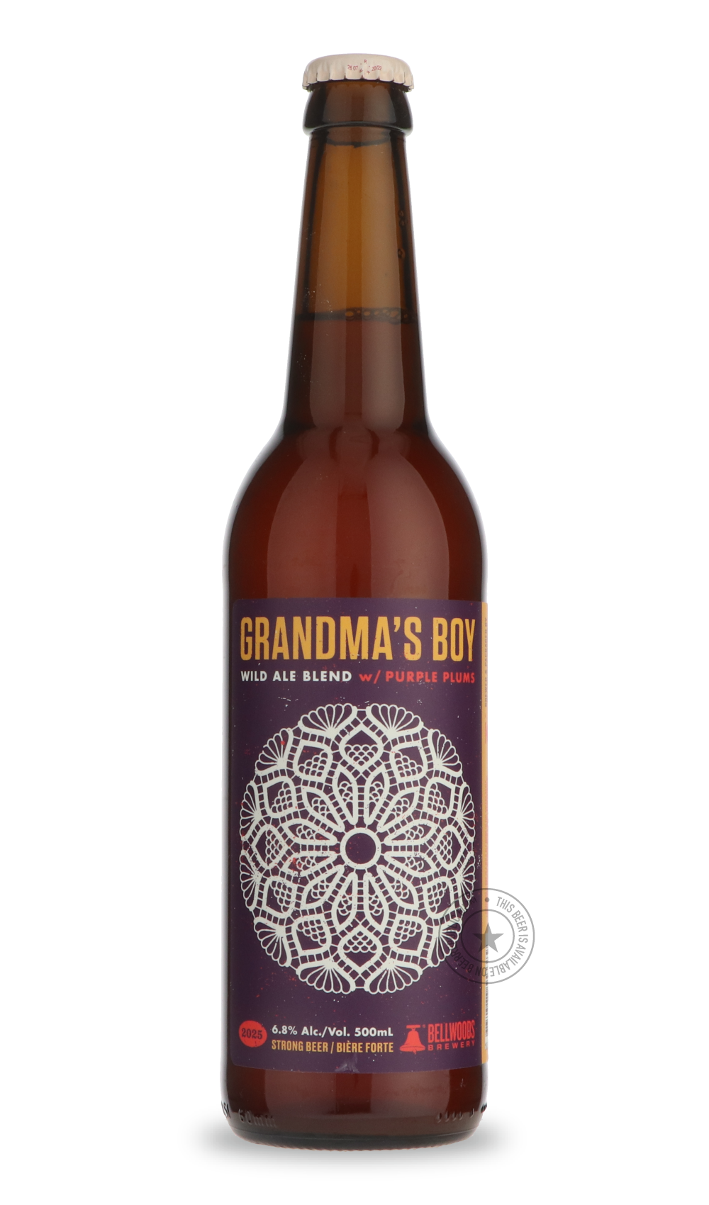 Bellwoods- Grandma's Boy Purple Plum-Sour / Wild & Fruity- Only @ Beer Republic - The best online beer store for American & Canadian craft beer - Buy beer online from the USA and Canada - Bier online kopen - Amerikaans bier kopen - Craft beer store - Craft beer kopen - Amerikanisch bier kaufen - Bier online kaufen - Acheter biere online - IPA - Stout - Porter - New England IPA - Hazy IPA - Imperial Stout - Barrel Aged - Barrel Aged Imperial Stout - Brown - Dark beer - Blond - Blonde - Pilsner - Lager - Whea