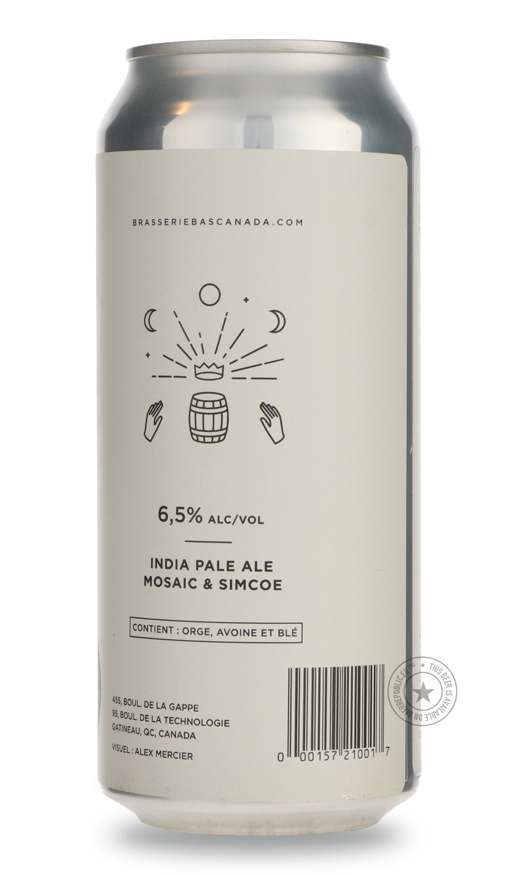 Brasserie du Bas-Canada- HYPA #5-IPA- Only @ Beer Republic - The best online beer store for American & Canadian craft beer - Buy beer online from the USA and Canada - Bier online kopen - Amerikaans bier kopen - Craft beer store - Craft beer kopen - Amerikanisch bier kaufen - Bier online kaufen - Acheter biere online - IPA - Stout - Porter - New England IPA - Hazy IPA - Imperial Stout - Barrel Aged - Barrel Aged Imperial Stout - Brown - Dark beer - Blond - Blonde - Pilsner - Lager - Wheat - Weizen - Amber - 