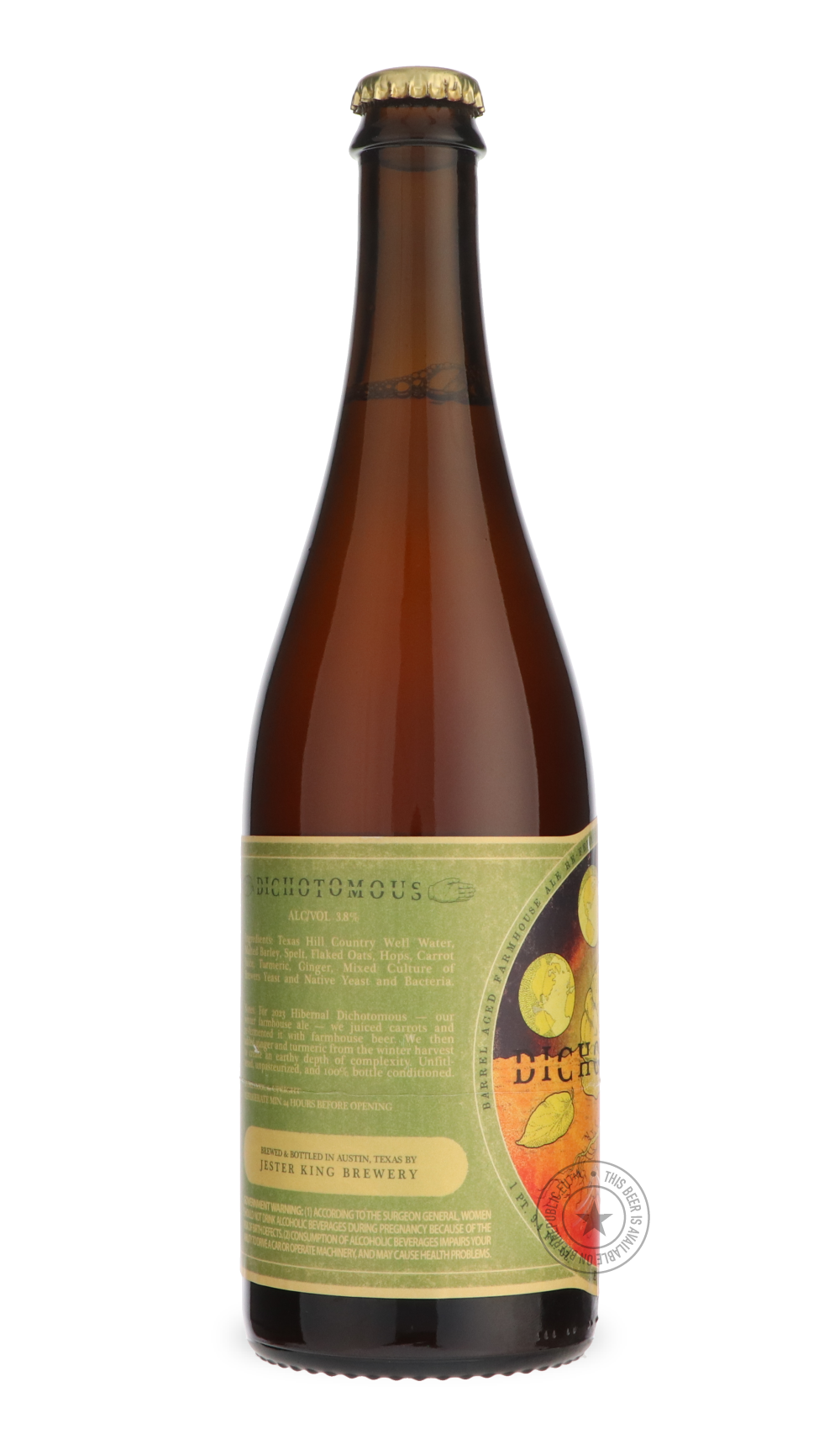 -Jester King- Hibernal Dichotomous 2023-Sour / Wild & Fruity- Only @ Beer Republic - The best online beer store for American & Canadian craft beer - Buy beer online from the USA and Canada - Bier online kopen - Amerikaans bier kopen - Craft beer store - Craft beer kopen - Amerikanisch bier kaufen - Bier online kaufen - Acheter biere online - IPA - Stout - Porter - New England IPA - Hazy IPA - Imperial Stout - Barrel Aged - Barrel Aged Imperial Stout - Brown - Dark beer - Blond - Blonde - Pilsner - Lager - W