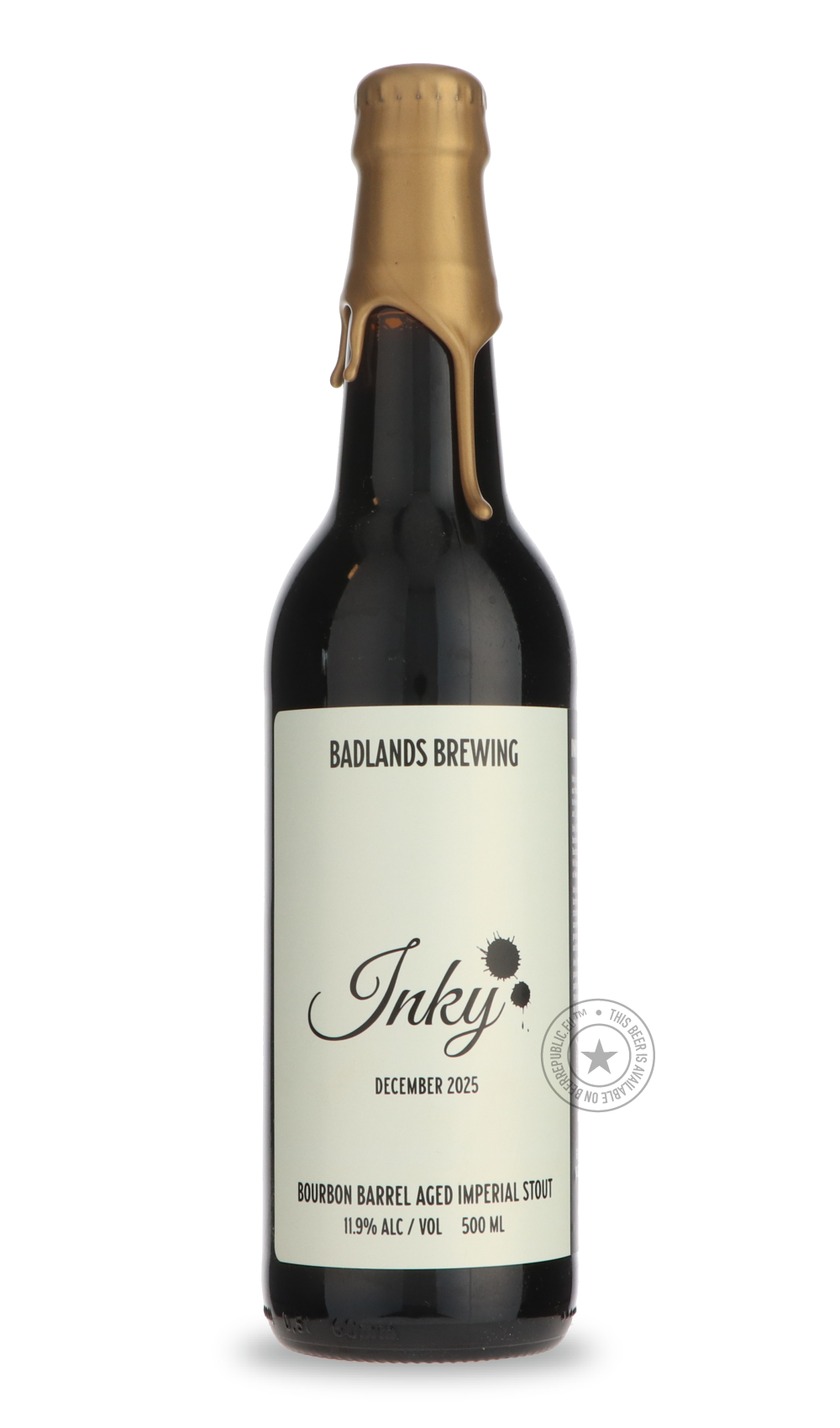 Badlands- Inky 25-Stout & Porter- Only @ Beer Republic - The best online beer store for American & Canadian craft beer - Buy beer online from the USA and Canada - Bier online kopen - Amerikaans bier kopen - Craft beer store - Craft beer kopen - Amerikanisch bier kaufen - Bier online kaufen - Acheter biere online - IPA - Stout - Porter - New England IPA - Hazy IPA - Imperial Stout - Barrel Aged - Barrel Aged Imperial Stout - Brown - Dark beer - Blond - Blonde - Pilsner - Lager - Wheat - Weizen - Amber - Barl