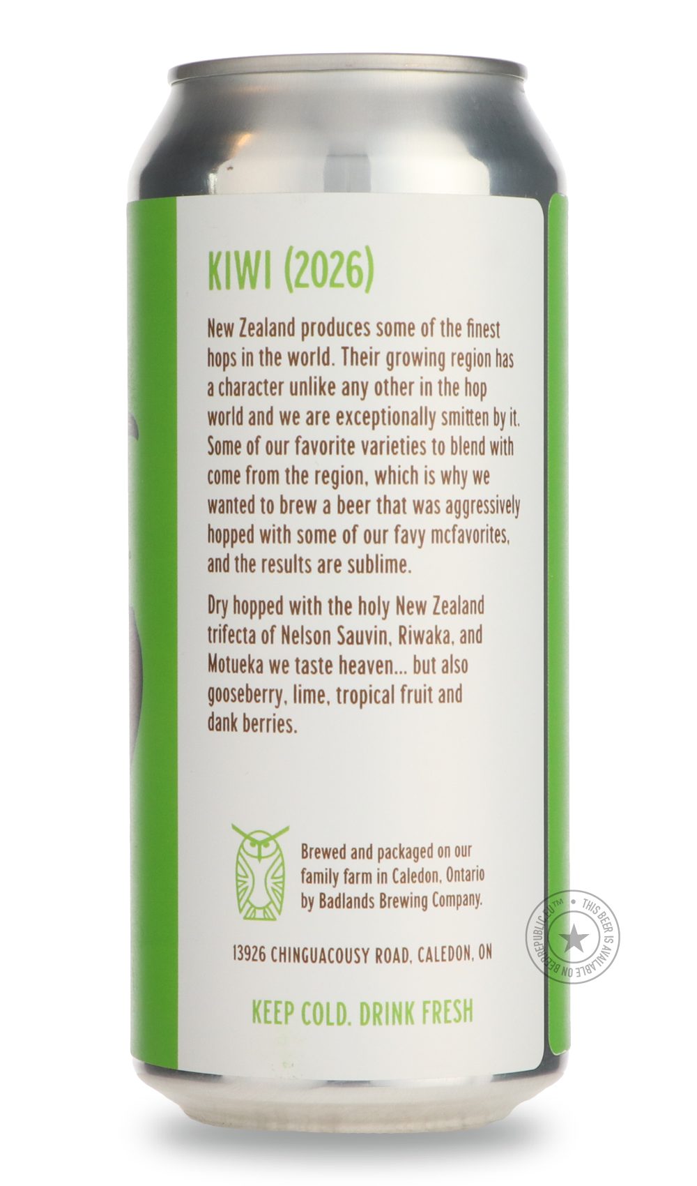 Badlands- Kiwi-IPA- Only @ Beer Republic - The best online beer store for American & Canadian craft beer - Buy beer online from the USA and Canada - Bier online kopen - Amerikaans bier kopen - Craft beer store - Craft beer kopen - Amerikanisch bier kaufen - Bier online kaufen - Acheter biere online - IPA - Stout - Porter - New England IPA - Hazy IPA - Imperial Stout - Barrel Aged - Barrel Aged Imperial Stout - Brown - Dark beer - Blond - Blonde - Pilsner - Lager - Wheat - Weizen - Amber - Barley Wine - Quad