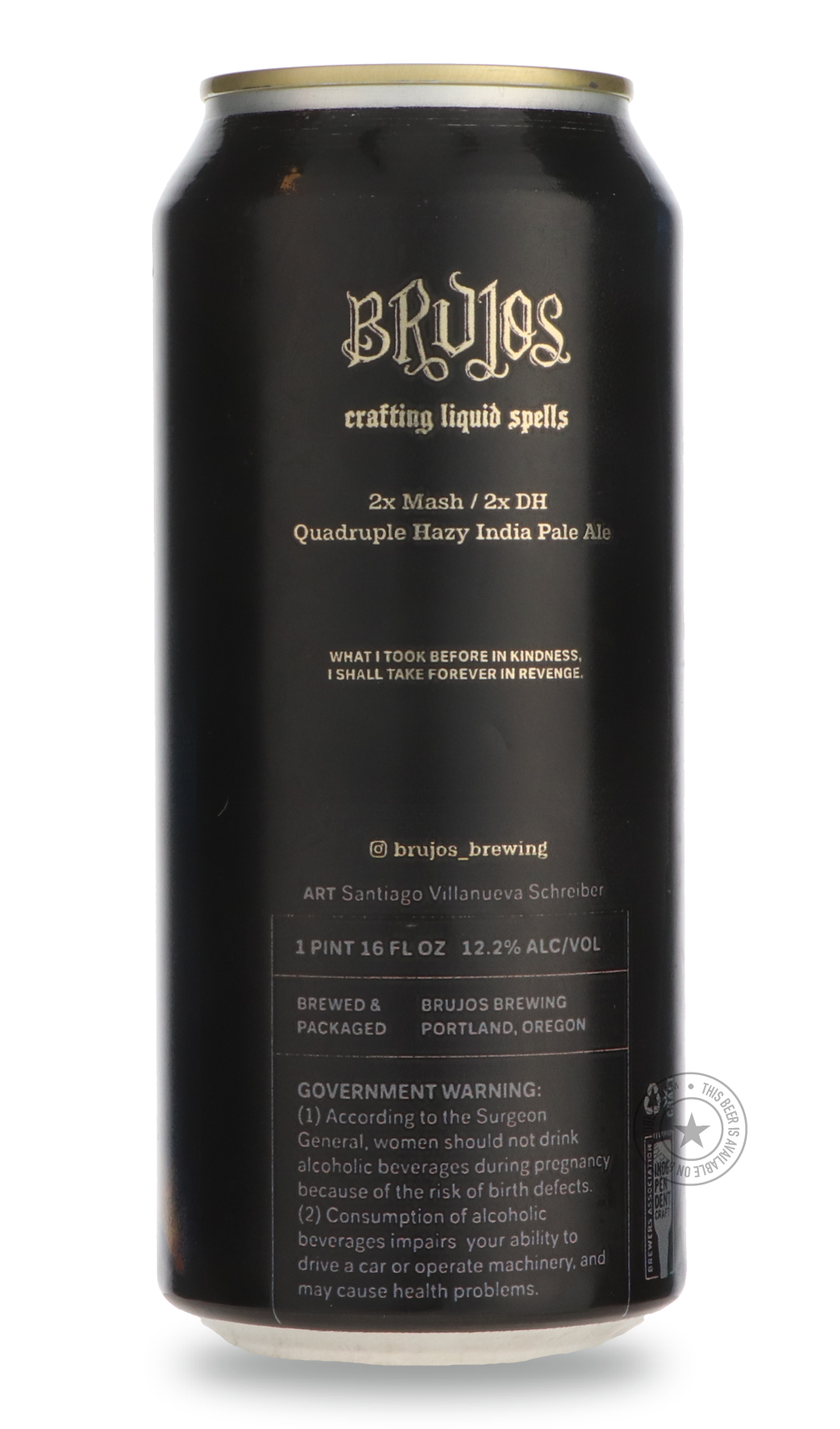 -Brujos- La Dama Caries-IPA- Only @ Beer Republic - The best online beer store for American & Canadian craft beer - Buy beer online from the USA and Canada - Bier online kopen - Amerikaans bier kopen - Craft beer store - Craft beer kopen - Amerikanisch bier kaufen - Bier online kaufen - Acheter biere online - IPA - Stout - Porter - New England IPA - Hazy IPA - Imperial Stout - Barrel Aged - Barrel Aged Imperial Stout - Brown - Dark beer - Blond - Blonde - Pilsner - Lager - Wheat - Weizen - Amber - Barley Wi