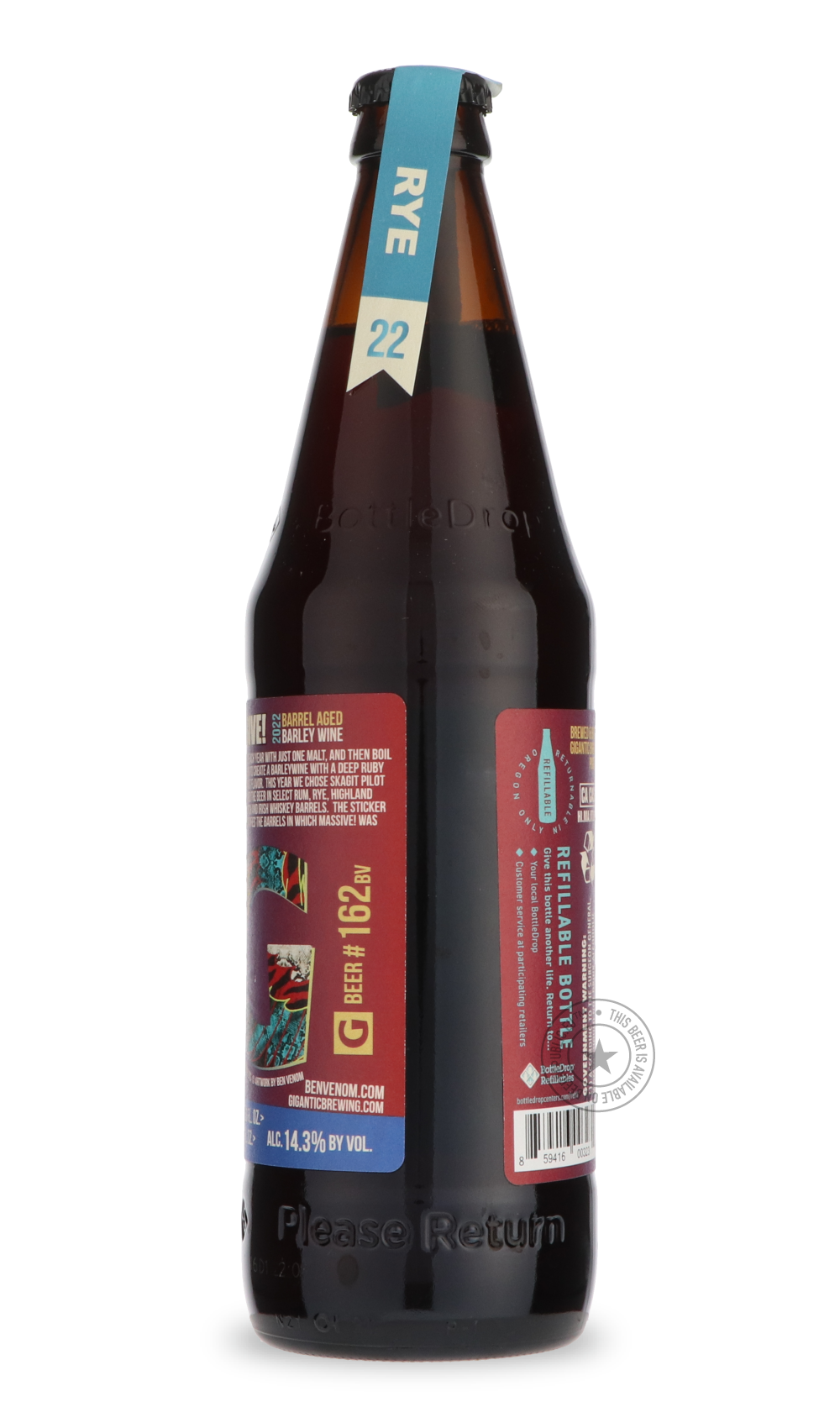 -Gigantic- Massive! (Rye Barrel 2022)-Brown & Dark- Only @ Beer Republic - The best online beer store for American & Canadian craft beer - Buy beer online from the USA and Canada - Bier online kopen - Amerikaans bier kopen - Craft beer store - Craft beer kopen - Amerikanisch bier kaufen - Bier online kaufen - Acheter biere online - IPA - Stout - Porter - New England IPA - Hazy IPA - Imperial Stout - Barrel Aged - Barrel Aged Imperial Stout - Brown - Dark beer - Blond - Blonde - Pilsner - Lager - Wheat - Wei