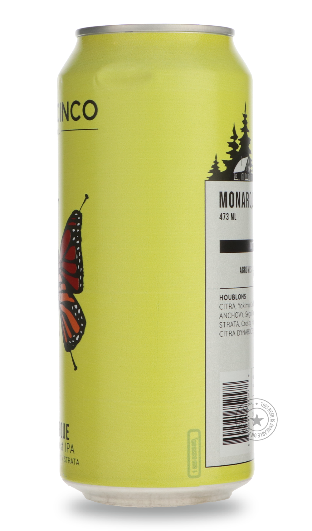 Nano Cinco- Monarque-IPA- Only @ Beer Republic - The best online beer store for American & Canadian craft beer - Buy beer online from the USA and Canada - Bier online kopen - Amerikaans bier kopen - Craft beer store - Craft beer kopen - Amerikanisch bier kaufen - Bier online kaufen - Acheter biere online - IPA - Stout - Porter - New England IPA - Hazy IPA - Imperial Stout - Barrel Aged - Barrel Aged Imperial Stout - Brown - Dark beer - Blond - Blonde - Pilsner - Lager - Wheat - Weizen - Amber - Barley Wine 