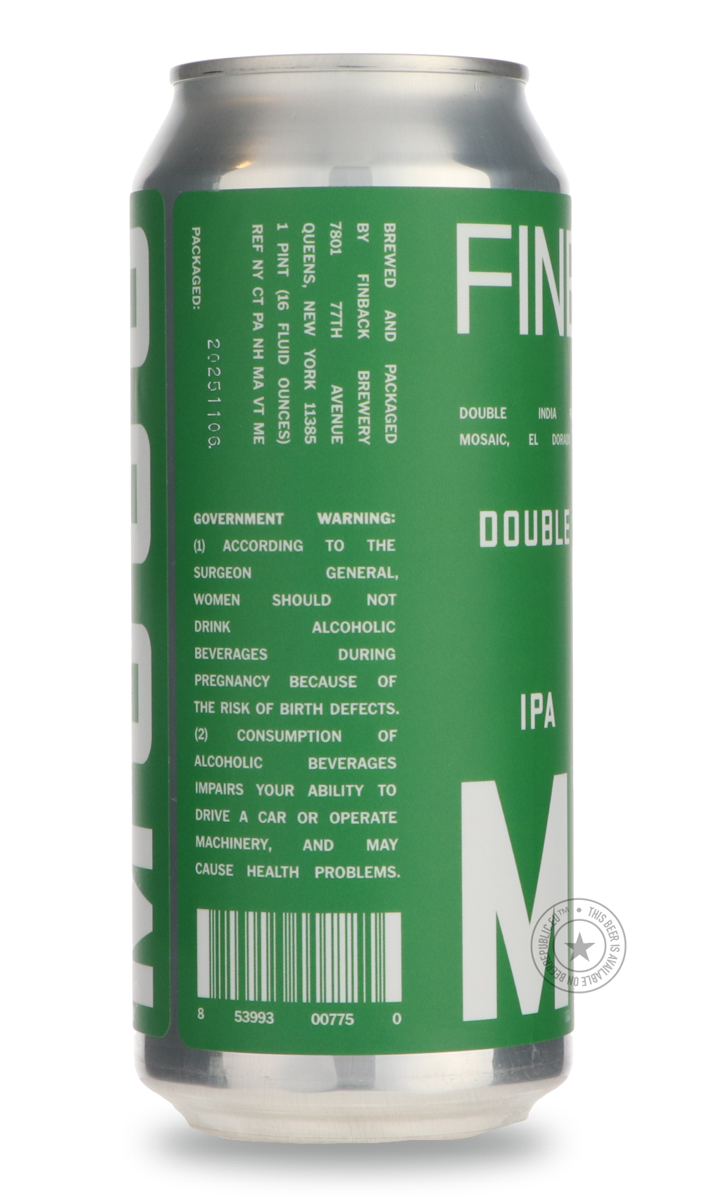Finback- Moss-IPA- Only @ Beer Republic - The best online beer store for American & Canadian craft beer - Buy beer online from the USA and Canada - Bier online kopen - Amerikaans bier kopen - Craft beer store - Craft beer kopen - Amerikanisch bier kaufen - Bier online kaufen - Acheter biere online - IPA - Stout - Porter - New England IPA - Hazy IPA - Imperial Stout - Barrel Aged - Barrel Aged Imperial Stout - Brown - Dark beer - Blond - Blonde - Pilsner - Lager - Wheat - Weizen - Amber - Barley Wine - Quadr