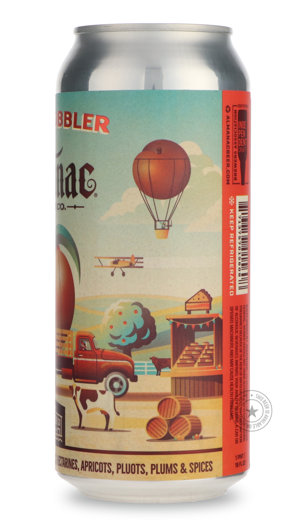 -Almanac- Peach Cobbler-Sour / Wild & Fruity- Only @ Beer Republic - The best online beer store for American & Canadian craft beer - Buy beer online from the USA and Canada - Bier online kopen - Amerikaans bier kopen - Craft beer store - Craft beer kopen - Amerikanisch bier kaufen - Bier online kaufen - Acheter biere online - IPA - Stout - Porter - New England IPA - Hazy IPA - Imperial Stout - Barrel Aged - Barrel Aged Imperial Stout - Brown - Dark beer - Blond - Blonde - Pilsner - Lager - Wheat - Weizen - 