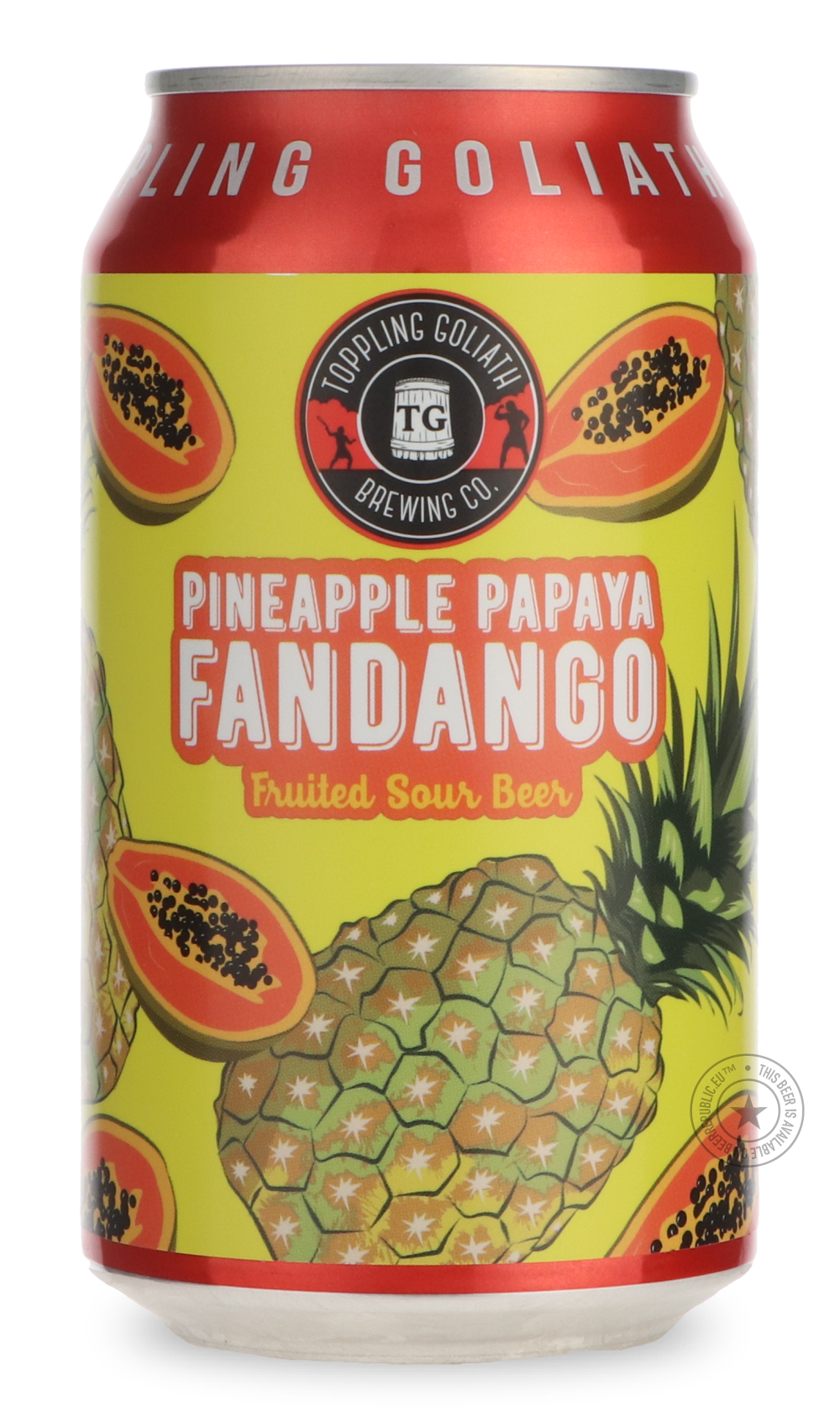 -Toppling Goliath- Pineapple Papaya Fandango-Sour / Wild & Fruity- Only @ Beer Republic - The best online beer store for American & Canadian craft beer - Buy beer online from the USA and Canada - Bier online kopen - Amerikaans bier kopen - Craft beer store - Craft beer kopen - Amerikanisch bier kaufen - Bier online kaufen - Acheter biere online - IPA - Stout - Porter - New England IPA - Hazy IPA - Imperial Stout - Barrel Aged - Barrel Aged Imperial Stout - Brown - Dark beer - Blond - Blonde - Pilsner - Lage