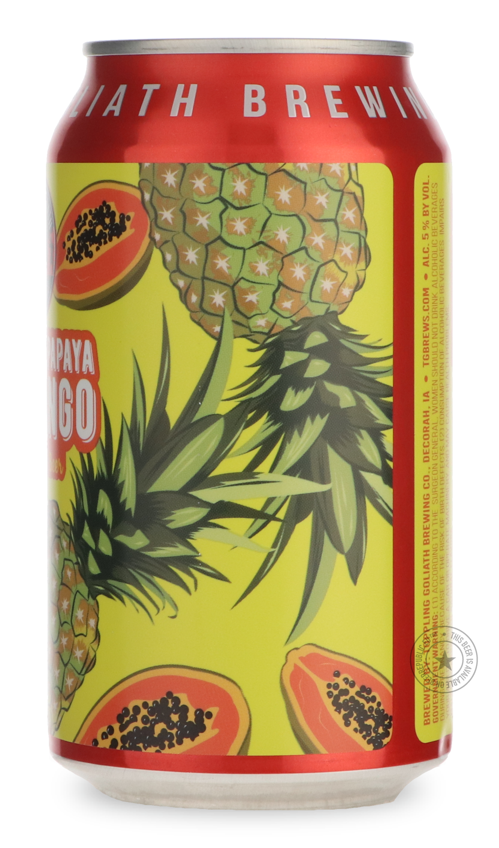 -Toppling Goliath- Pineapple Papaya Fandango-Sour / Wild & Fruity- Only @ Beer Republic - The best online beer store for American & Canadian craft beer - Buy beer online from the USA and Canada - Bier online kopen - Amerikaans bier kopen - Craft beer store - Craft beer kopen - Amerikanisch bier kaufen - Bier online kaufen - Acheter biere online - IPA - Stout - Porter - New England IPA - Hazy IPA - Imperial Stout - Barrel Aged - Barrel Aged Imperial Stout - Brown - Dark beer - Blond - Blonde - Pilsner - Lage