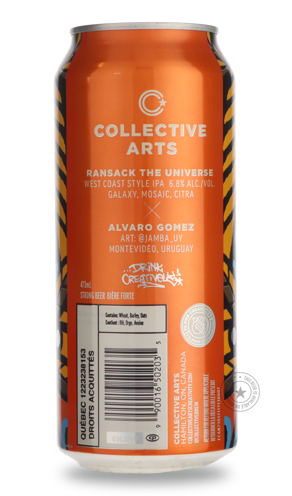 Collective Arts- Ransack the Universe-IPA- Only @ Beer Republic - The best online beer store for American & Canadian craft beer - Buy beer online from the USA and Canada - Bier online kopen - Amerikaans bier kopen - Craft beer store - Craft beer kopen - Amerikanisch bier kaufen - Bier online kaufen - Acheter biere online - IPA - Stout - Porter - New England IPA - Hazy IPA - Imperial Stout - Barrel Aged - Barrel Aged Imperial Stout - Brown - Dark beer - Blond - Blonde - Pilsner - Lager - Wheat - Weizen - Amb