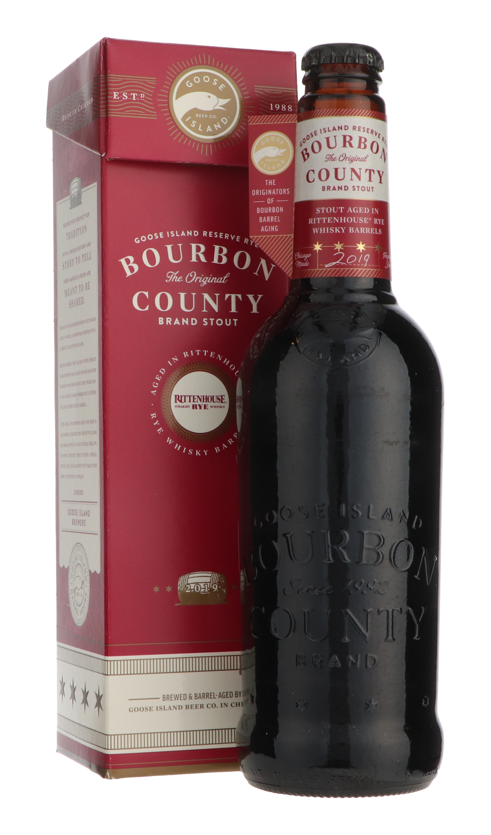 Goose Island- Reserve Rye Bourbon County Brand Stout (2019)-Stout & Porter- Only @ Beer Republic - The best online beer store for American & Canadian craft beer - Buy beer online from the USA and Canada - Bier online kopen - Amerikaans bier kopen - Craft beer store - Craft beer kopen - Amerikanisch bier kaufen - Bier online kaufen - Acheter biere online - IPA - Stout - Porter - New England IPA - Hazy IPA - Imperial Stout - Barrel Aged - Barrel Aged Imperial Stout - Brown - Dark beer - Blond - Blonde - Pilsn