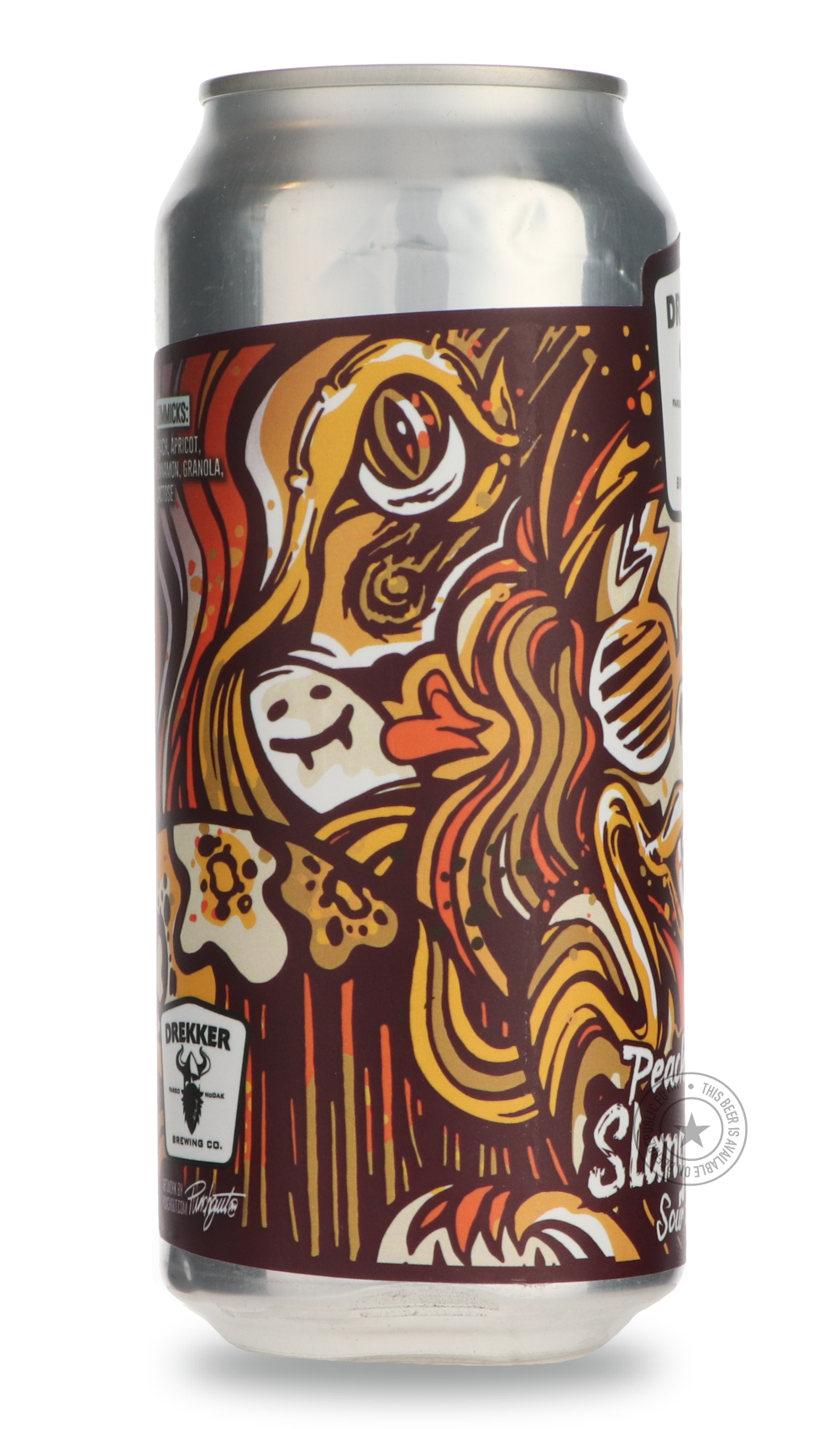 Drekker- Slang Du Jour - Peach Cobbler-Sour / Wild & Fruity- Only @ Beer Republic - The best online beer store for American & Canadian craft beer - Buy beer online from the USA and Canada - Bier online kopen - Amerikaans bier kopen - Craft beer store - Craft beer kopen - Amerikanisch bier kaufen - Bier online kaufen - Acheter biere online - IPA - Stout - Porter - New England IPA - Hazy IPA - Imperial Stout - Barrel Aged - Barrel Aged Imperial Stout - Brown - Dark beer - Blond - Blonde - Pilsner - Lager - Wh
