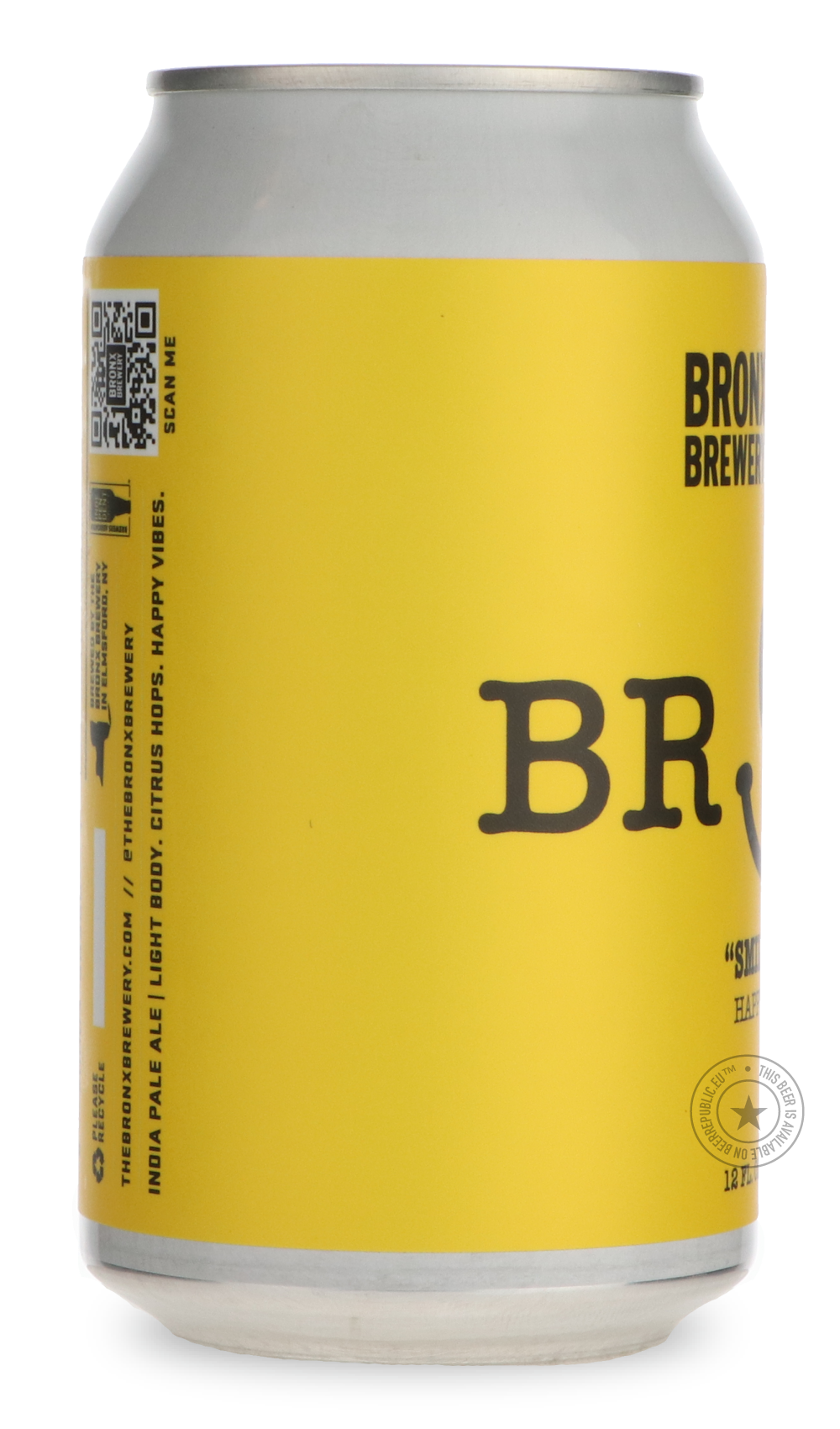 -Bronx- Smile My Guy Happy Hoppy IPA-IPA- Only @ Beer Republic - The best online beer store for American & Canadian craft beer - Buy beer online from the USA and Canada - Bier online kopen - Amerikaans bier kopen - Craft beer store - Craft beer kopen - Amerikanisch bier kaufen - Bier online kaufen - Acheter biere online - IPA - Stout - Porter - New England IPA - Hazy IPA - Imperial Stout - Barrel Aged - Barrel Aged Imperial Stout - Brown - Dark beer - Blond - Blonde - Pilsner - Lager - Wheat - Weizen - Ambe