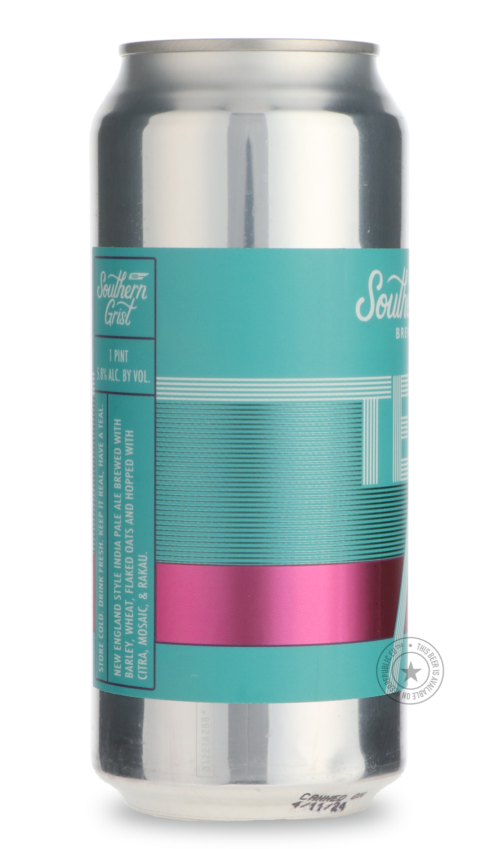 -Southern Grist- TEAL-IPA- Only @ Beer Republic - The best online beer store for American & Canadian craft beer - Buy beer online from the USA and Canada - Bier online kopen - Amerikaans bier kopen - Craft beer store - Craft beer kopen - Amerikanisch bier kaufen - Bier online kaufen - Acheter biere online - IPA - Stout - Porter - New England IPA - Hazy IPA - Imperial Stout - Barrel Aged - Barrel Aged Imperial Stout - Brown - Dark beer - Blond - Blonde - Pilsner - Lager - Wheat - Weizen - Amber - Barley Wine