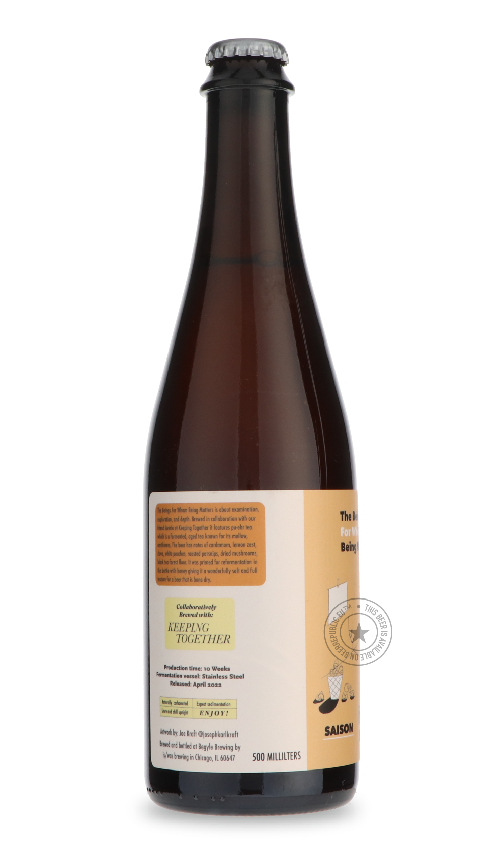 -is/was- The Beings For Whom Being Matters - Bottle Conditioned With Keeping Together's Mixed Culture-Sour / Wild & Fruity- Only @ Beer Republic - The best online beer store for American & Canadian craft beer - Buy beer online from the USA and Canada - Bier online kopen - Amerikaans bier kopen - Craft beer store - Craft beer kopen - Amerikanisch bier kaufen - Bier online kaufen - Acheter biere online - IPA - Stout - Porter - New England IPA - Hazy IPA - Imperial Stout - Barrel Aged - Barrel Aged Imperial St