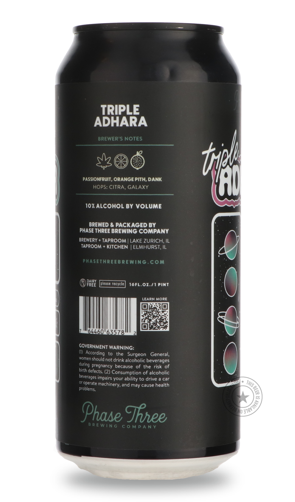 -Phase Three- Triple Adhara-IPA- Only @ Beer Republic - The best online beer store for American & Canadian craft beer - Buy beer online from the USA and Canada - Bier online kopen - Amerikaans bier kopen - Craft beer store - Craft beer kopen - Amerikanisch bier kaufen - Bier online kaufen - Acheter biere online - IPA - Stout - Porter - New England IPA - Hazy IPA - Imperial Stout - Barrel Aged - Barrel Aged Imperial Stout - Brown - Dark beer - Blond - Blonde - Pilsner - Lager - Wheat - Weizen - Amber - Barle