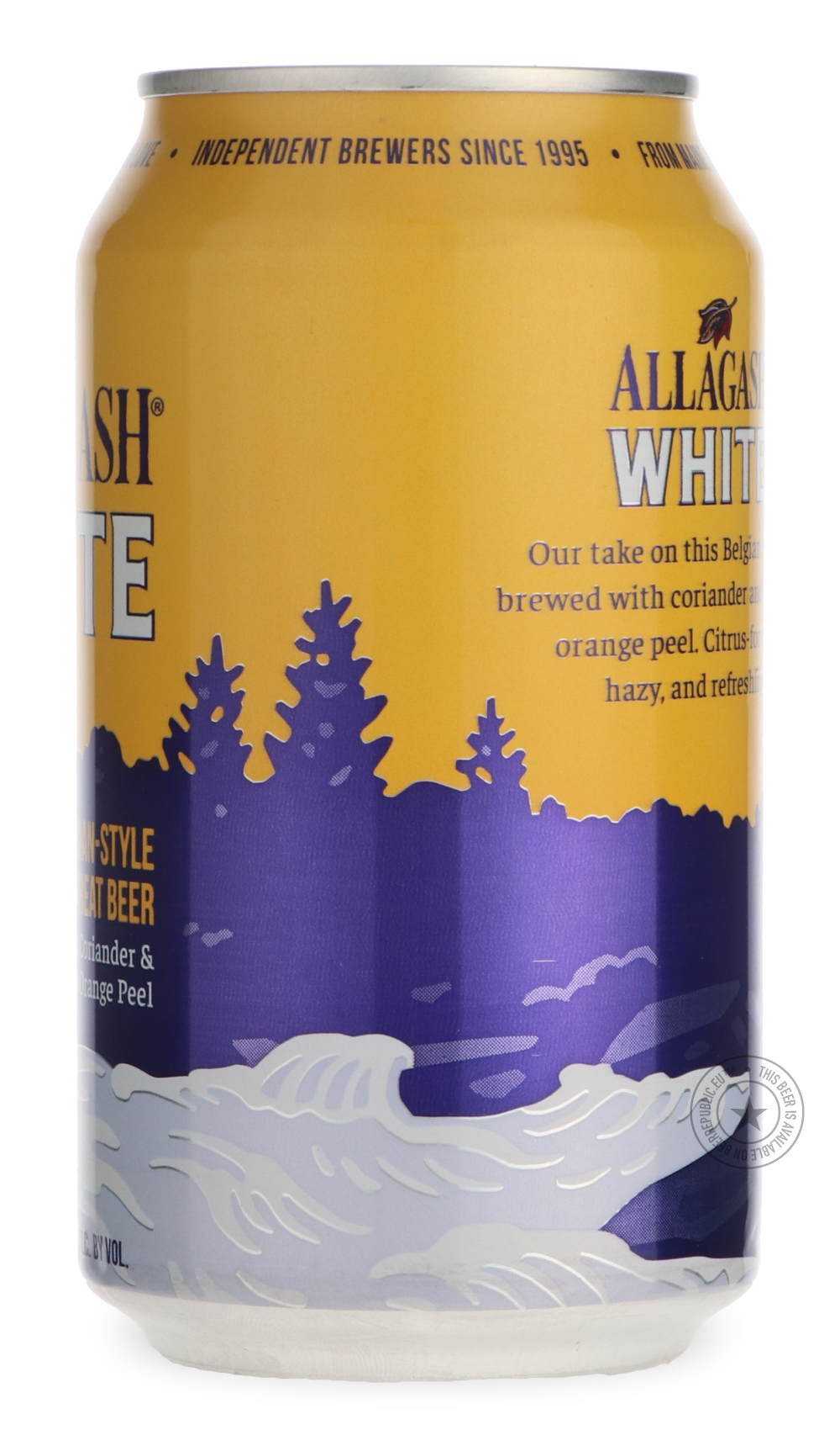 -Allagash- White [355ml can]-Pale- Only @ Beer Republic - The best online beer store for American & Canadian craft beer - Buy beer online from the USA and Canada - Bier online kopen - Amerikaans bier kopen - Craft beer store - Craft beer kopen - Amerikanisch bier kaufen - Bier online kaufen - Acheter biere online - IPA - Stout - Porter - New England IPA - Hazy IPA - Imperial Stout - Barrel Aged - Barrel Aged Imperial Stout - Brown - Dark beer - Blond - Blonde - Pilsner - Lager - Wheat - Weizen - Amber - Bar