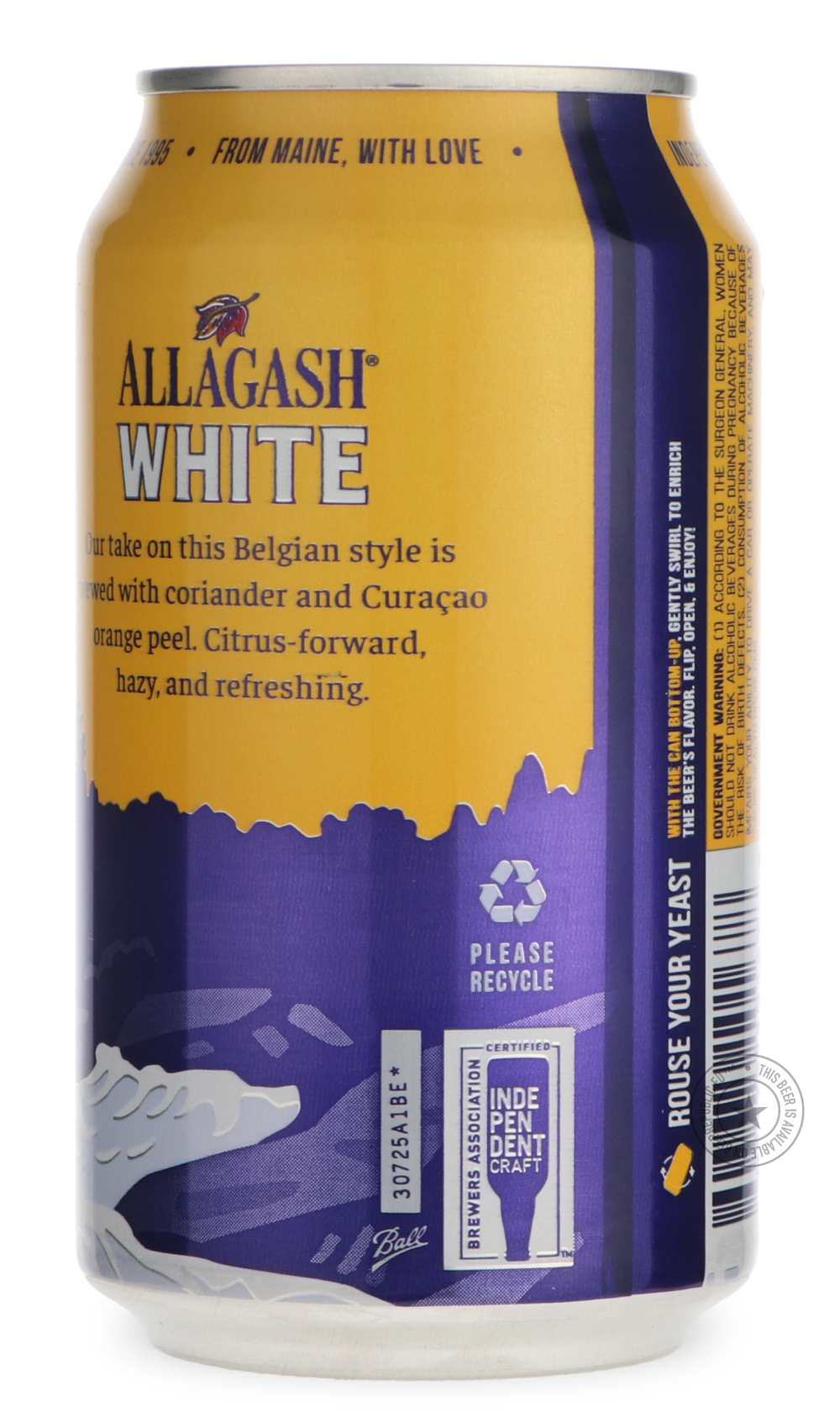 -Allagash- White [355ml can]-Pale- Only @ Beer Republic - The best online beer store for American & Canadian craft beer - Buy beer online from the USA and Canada - Bier online kopen - Amerikaans bier kopen - Craft beer store - Craft beer kopen - Amerikanisch bier kaufen - Bier online kaufen - Acheter biere online - IPA - Stout - Porter - New England IPA - Hazy IPA - Imperial Stout - Barrel Aged - Barrel Aged Imperial Stout - Brown - Dark beer - Blond - Blonde - Pilsner - Lager - Wheat - Weizen - Amber - Bar