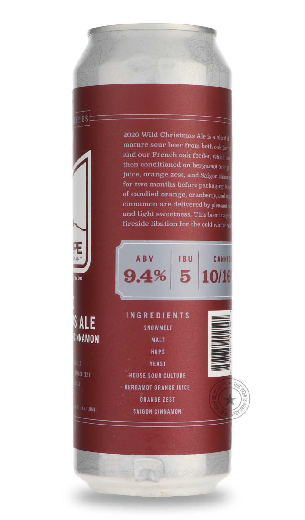 -Upslope- Lee Hill Vol. 26 Wild Christmas Ale With Citrus And Cinnamon-Sour / Wild & Fruity- Only @ Beer Republic - The best online beer store for American & Canadian craft beer - Buy beer online from the USA and Canada - Bier online kopen - Amerikaans bier kopen - Craft beer store - Craft beer kopen - Amerikanisch bier kaufen - Bier online kaufen - Acheter biere online - IPA - Stout - Porter - New England IPA - Hazy IPA - Imperial Stout - Barrel Aged - Barrel Aged Imperial Stout - Brown - Dark beer - Blond
