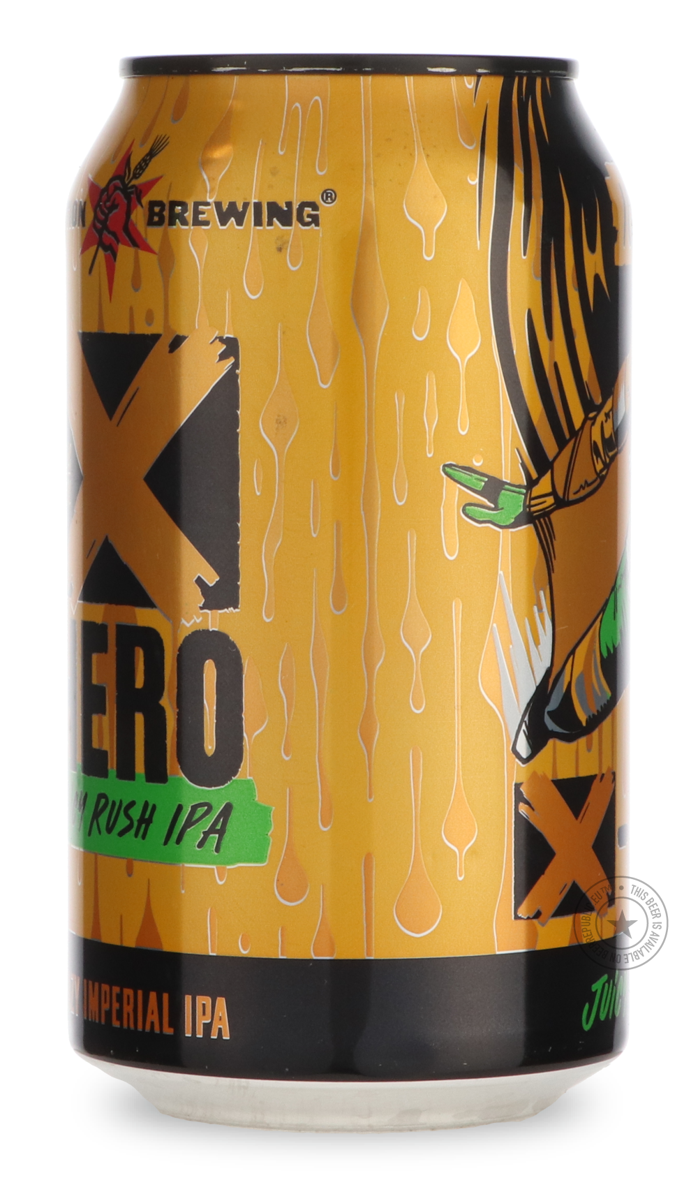 -Revolution- X-Hero Juicy Rush IPA-IPA- Only @ Beer Republic - The best online beer store for American & Canadian craft beer - Buy beer online from the USA and Canada - Bier online kopen - Amerikaans bier kopen - Craft beer store - Craft beer kopen - Amerikanisch bier kaufen - Bier online kaufen - Acheter biere online - IPA - Stout - Porter - New England IPA - Hazy IPA - Imperial Stout - Barrel Aged - Barrel Aged Imperial Stout - Brown - Dark beer - Blond - Blonde - Pilsner - Lager - Wheat - Weizen - Amber 
